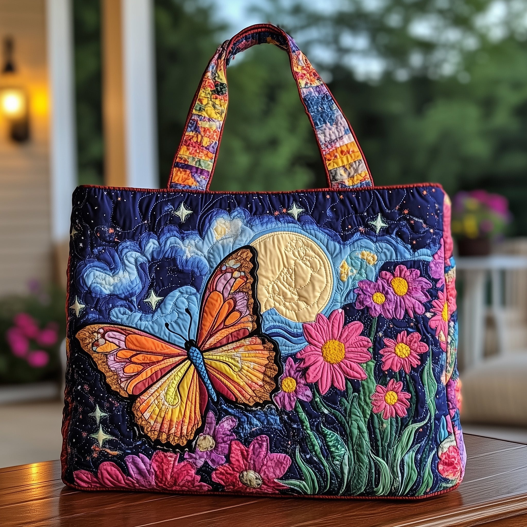 Lunar Wings Quilted Tote Bag GFTONT897