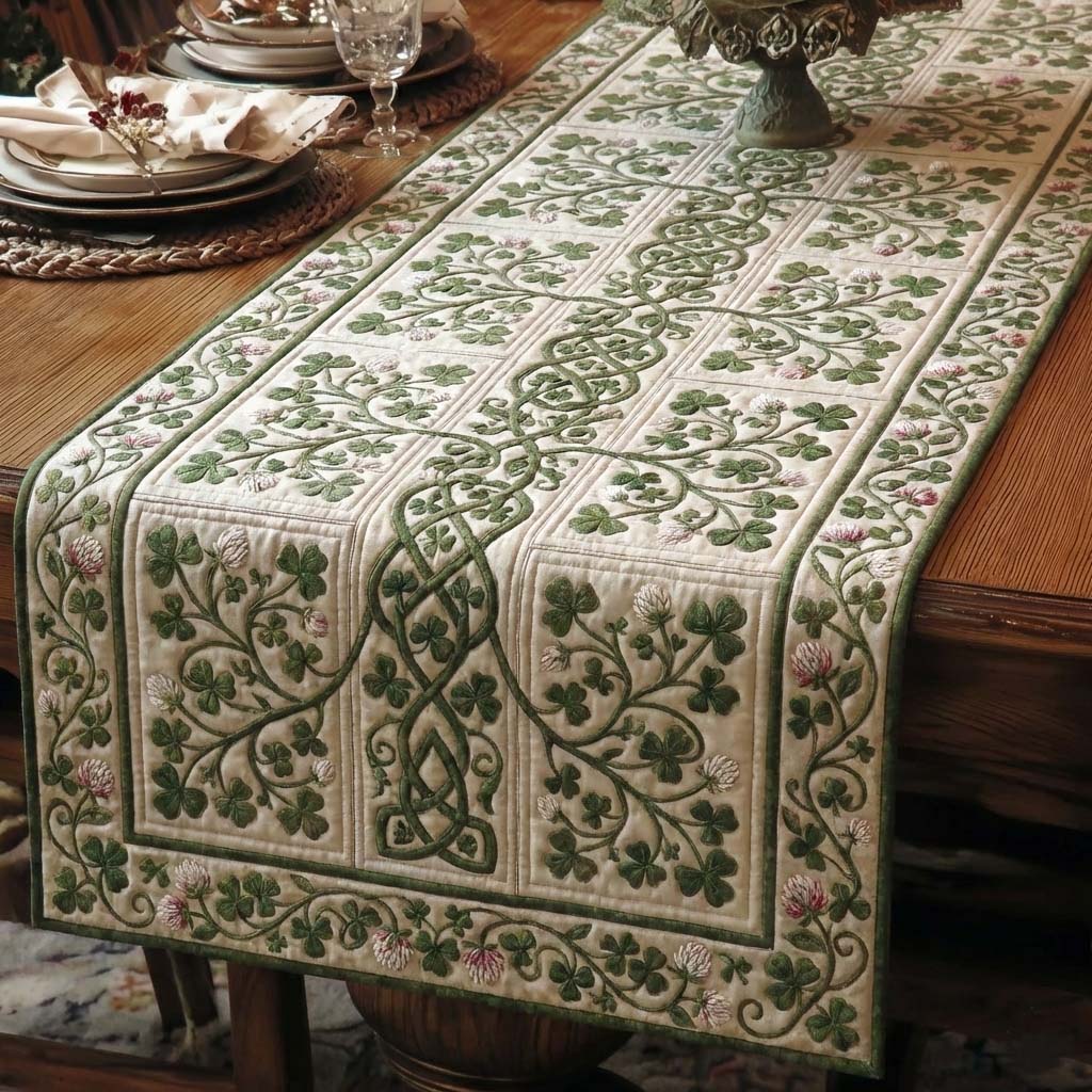 Celtic Garden Quilted Table Runner GFTOQA1932