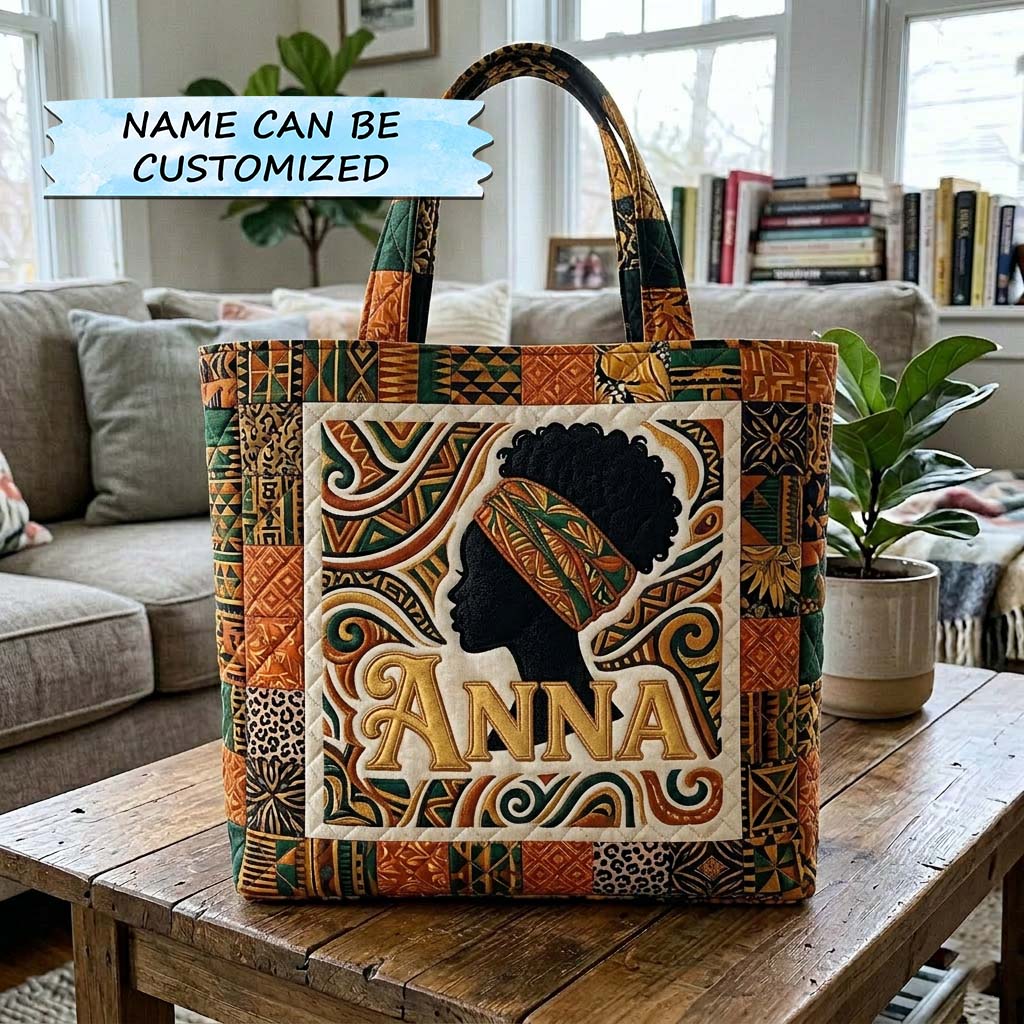 Melanin Pride Quilted Tote Bag QTCUZ GFTOQA2369