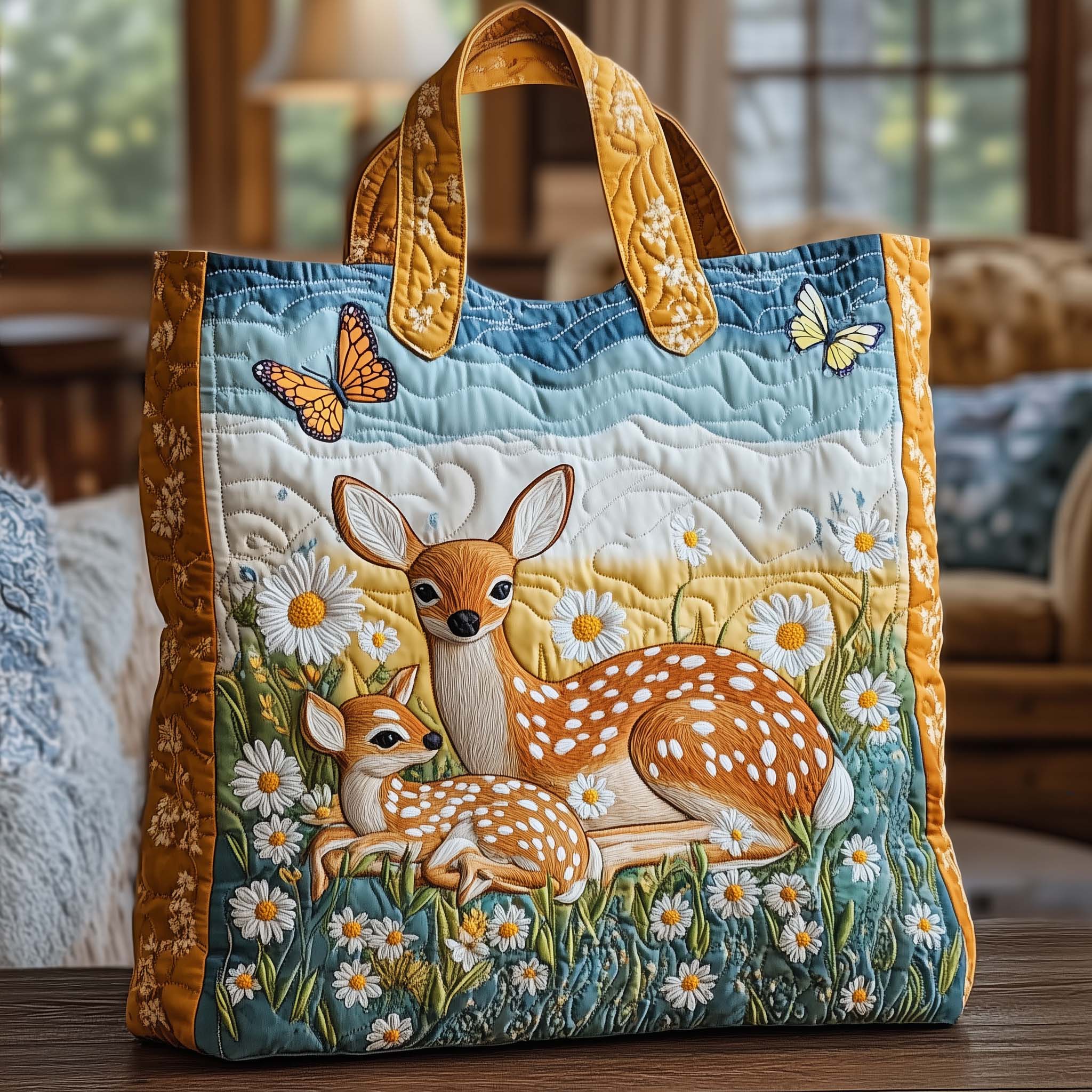Meadow Rest Quilted Tote Bag GFTOQA913