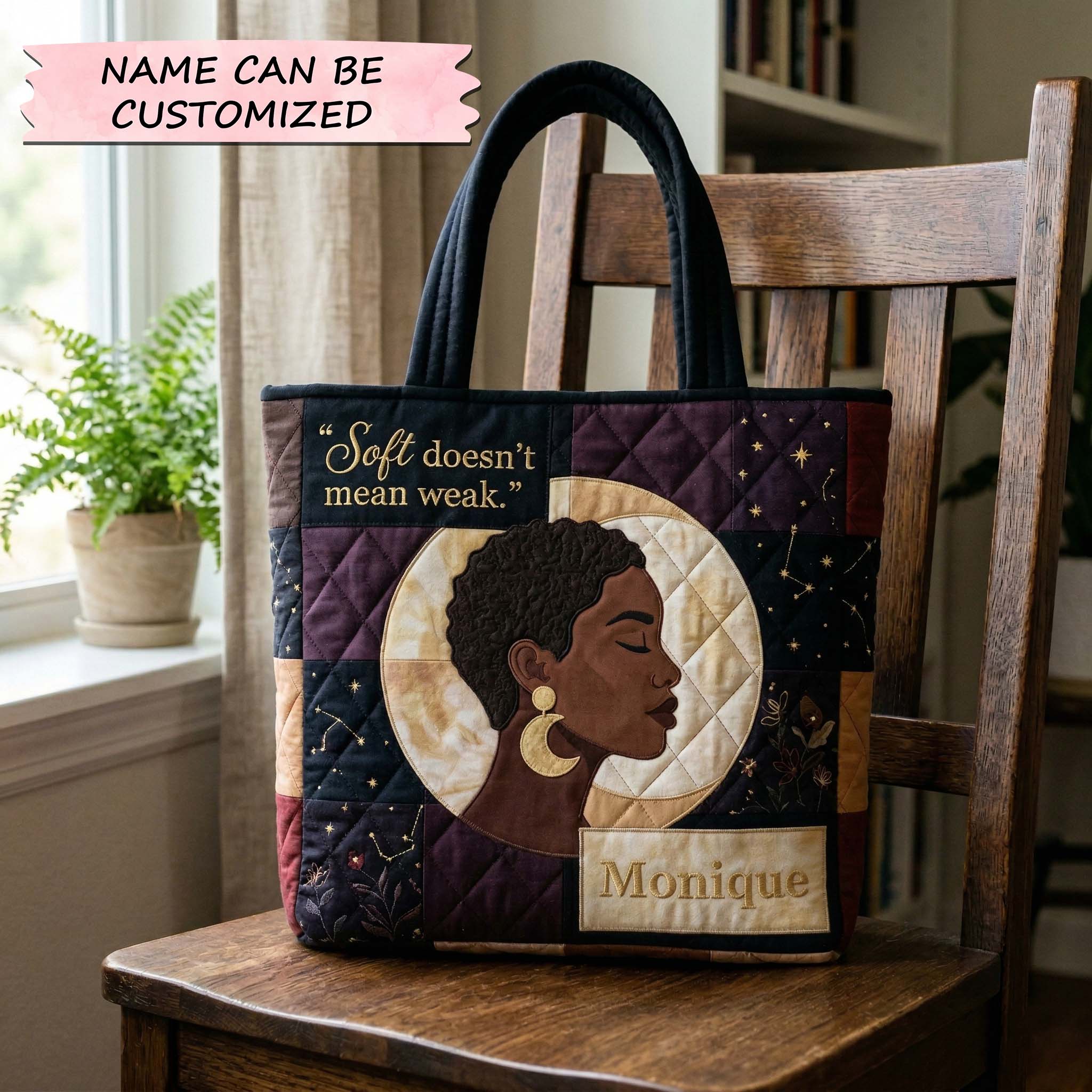 Jeweled Beauty Quilted Tote Bag QTCUZ GFTOQM3932
