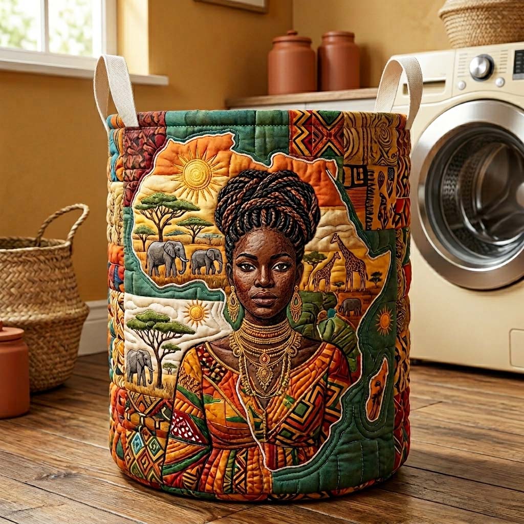 Golden Heritage Quilted Laundry Basket GFTOQM4166