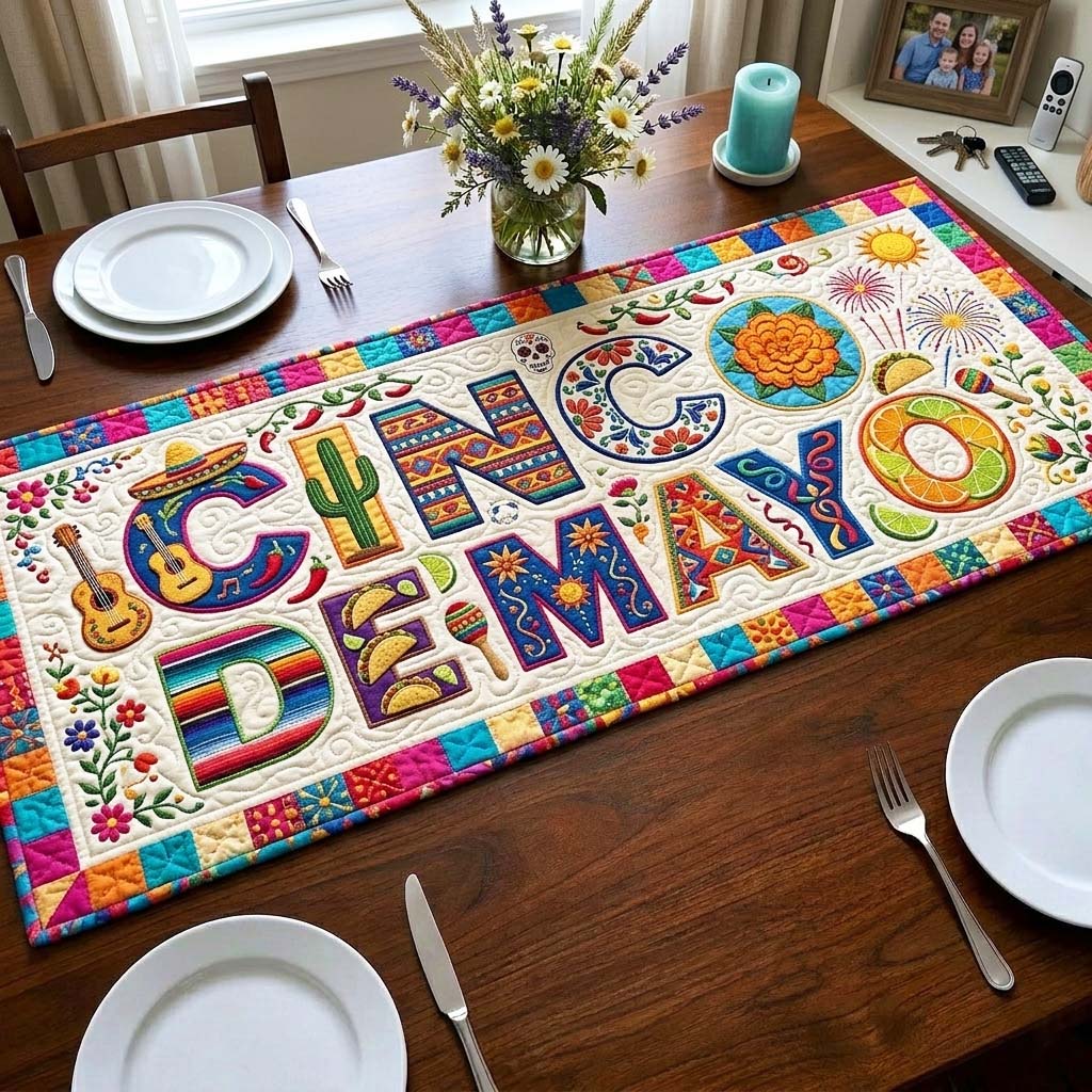 Cinco de Mayo Quilted Table Runner GFTOQM4339