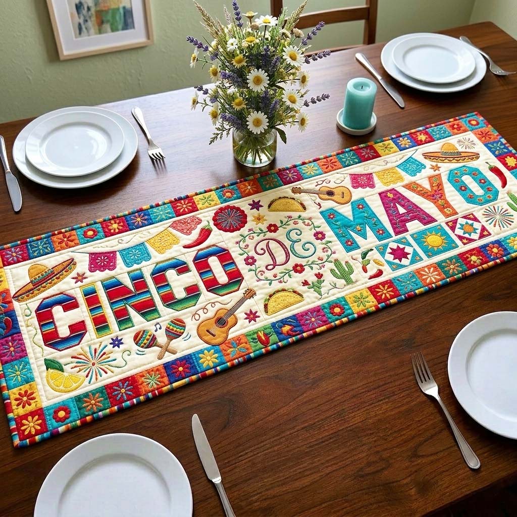 Cinco de Mayo Quilted Table Runner GFTOQM4340
