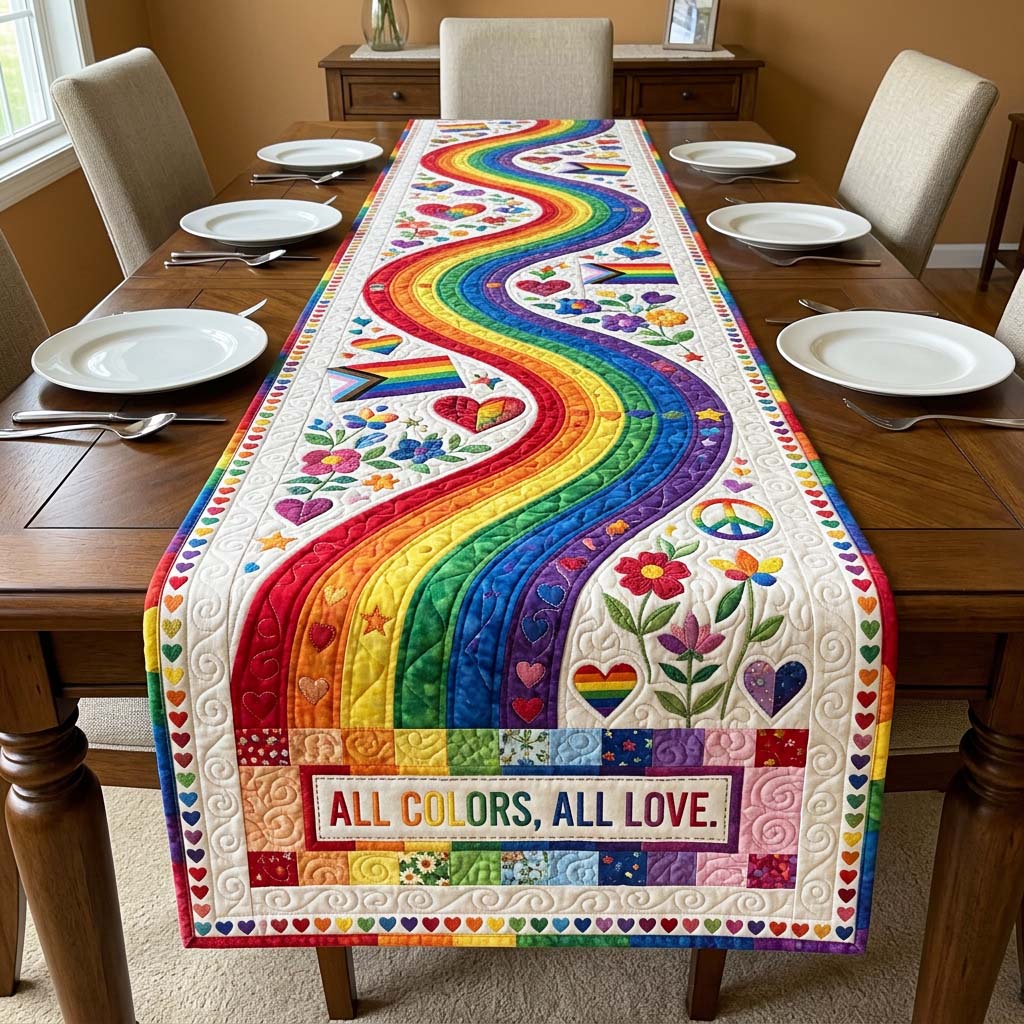 All Colors All Love Quilted Table Runner GFTOQM4695