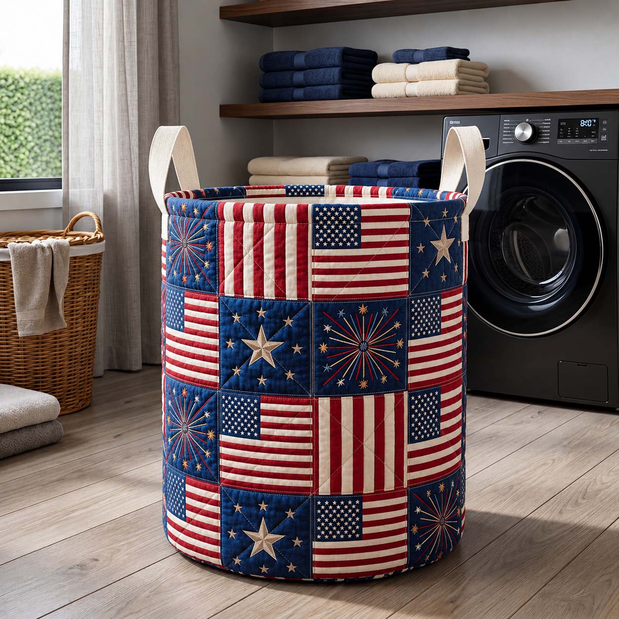 Starfire Glory Quilted Laundry Basket GFTOQM5075