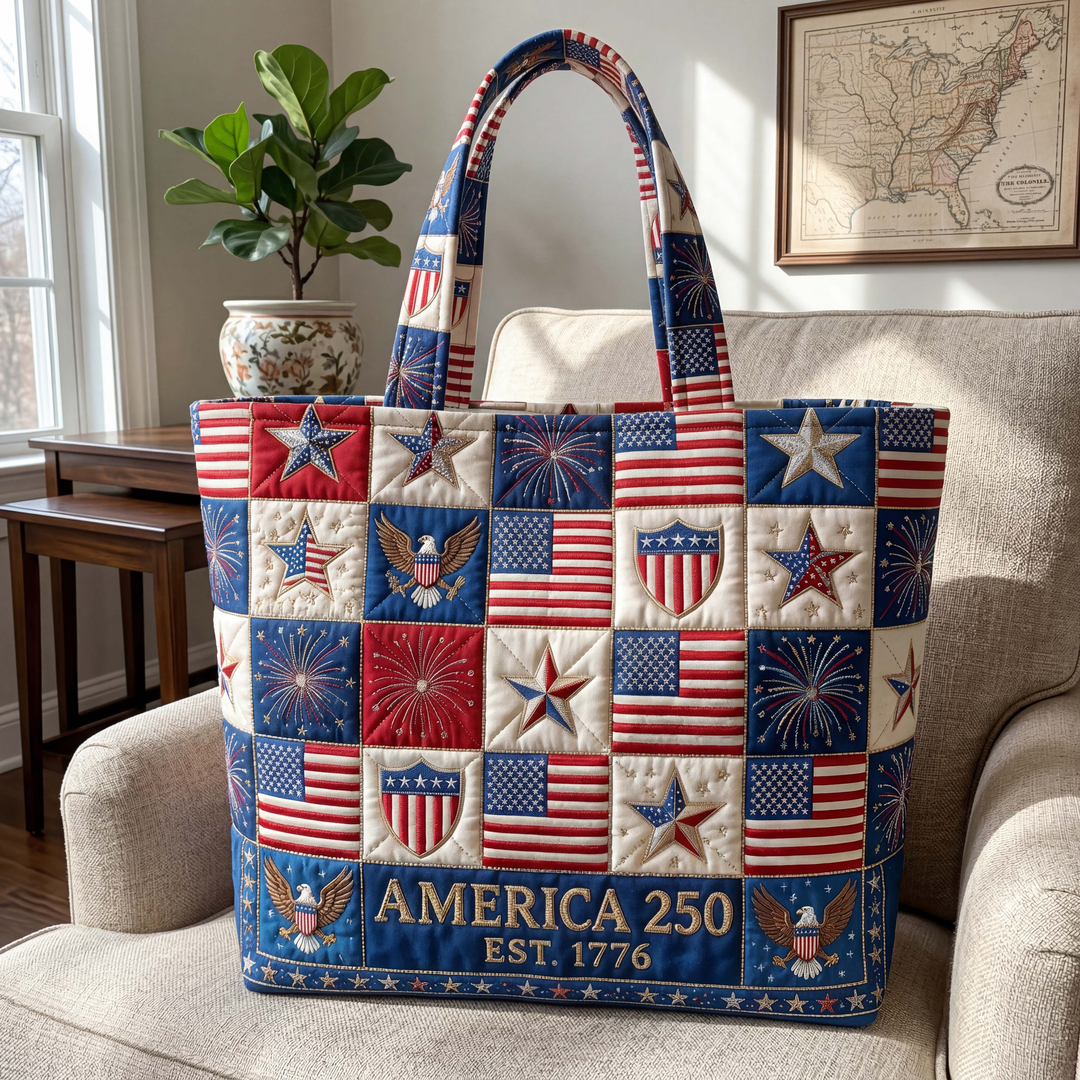Heritage Shield Quilted Tote Bag GFTOQM5082