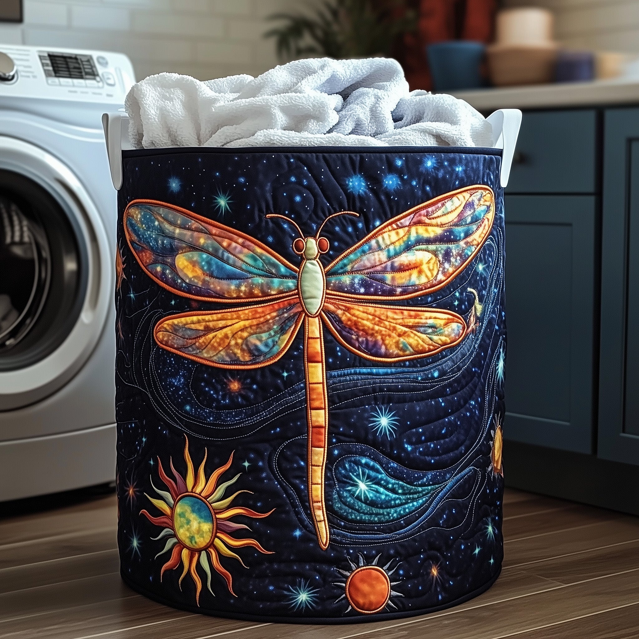 Dreamy Dragonfly Quilted Laundry Basket GFTOTG381