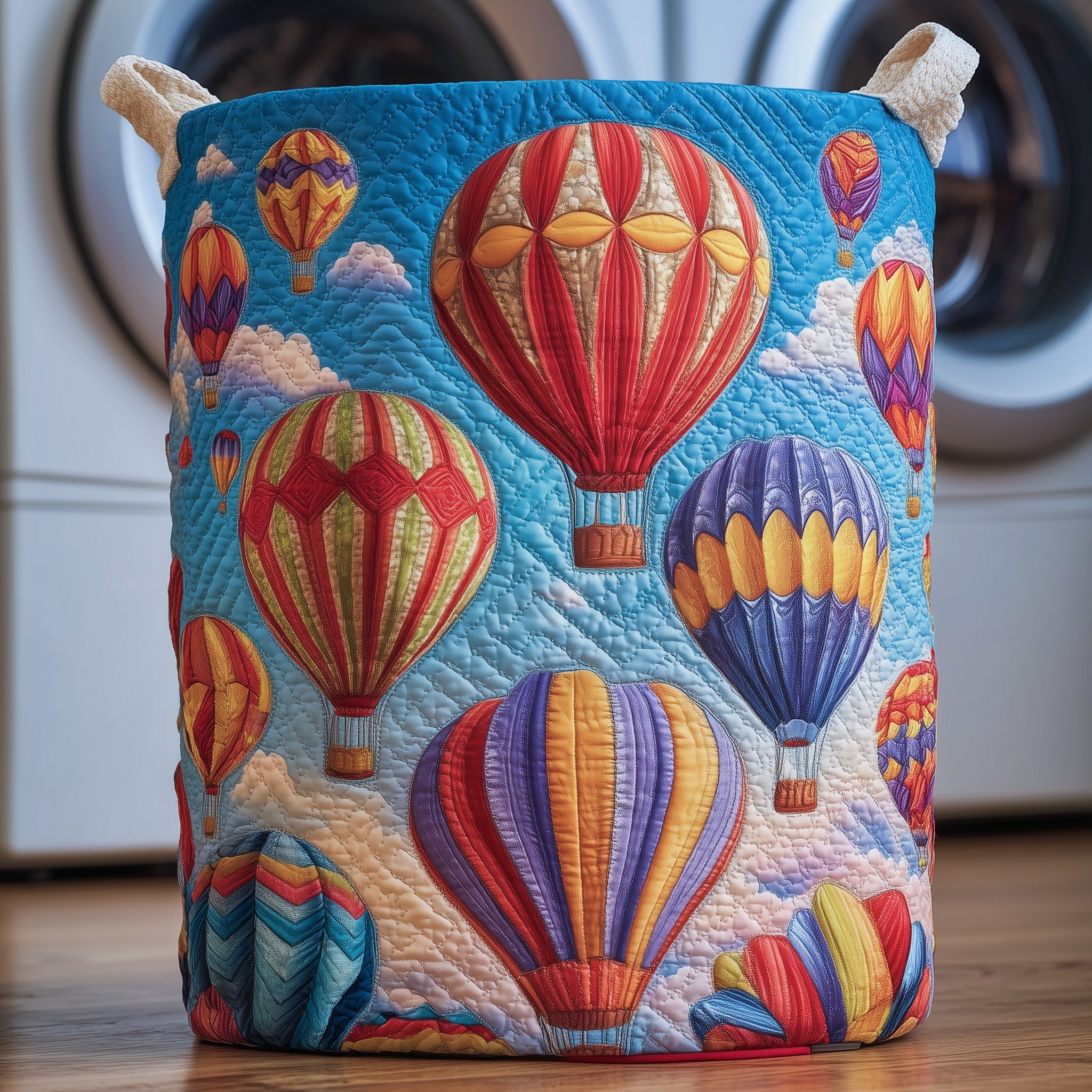 Hot Air Balloon Quilted Laundry Basket GFTOTG656