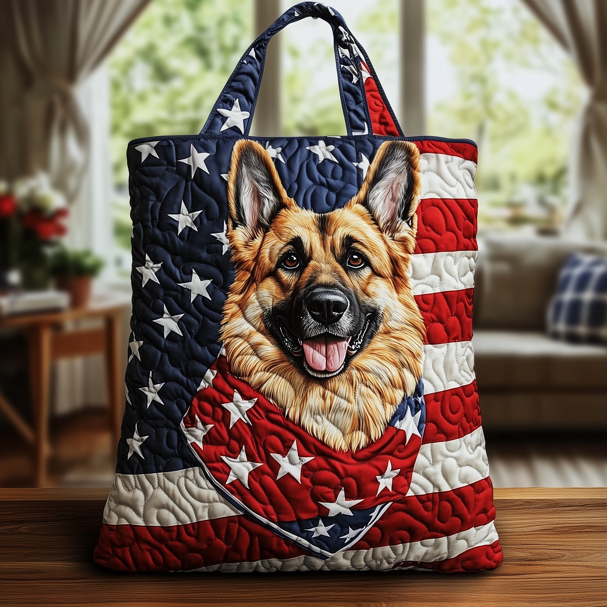 German Shepherd Quilted Tote Bag GFTOTG734
