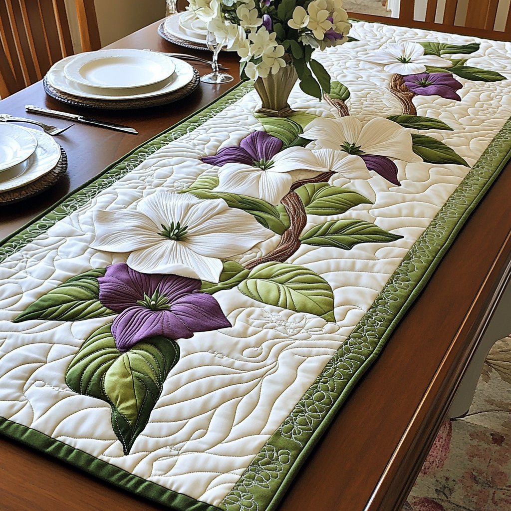 Purple Dogwood Quilted Table Runner GFTOTL2872