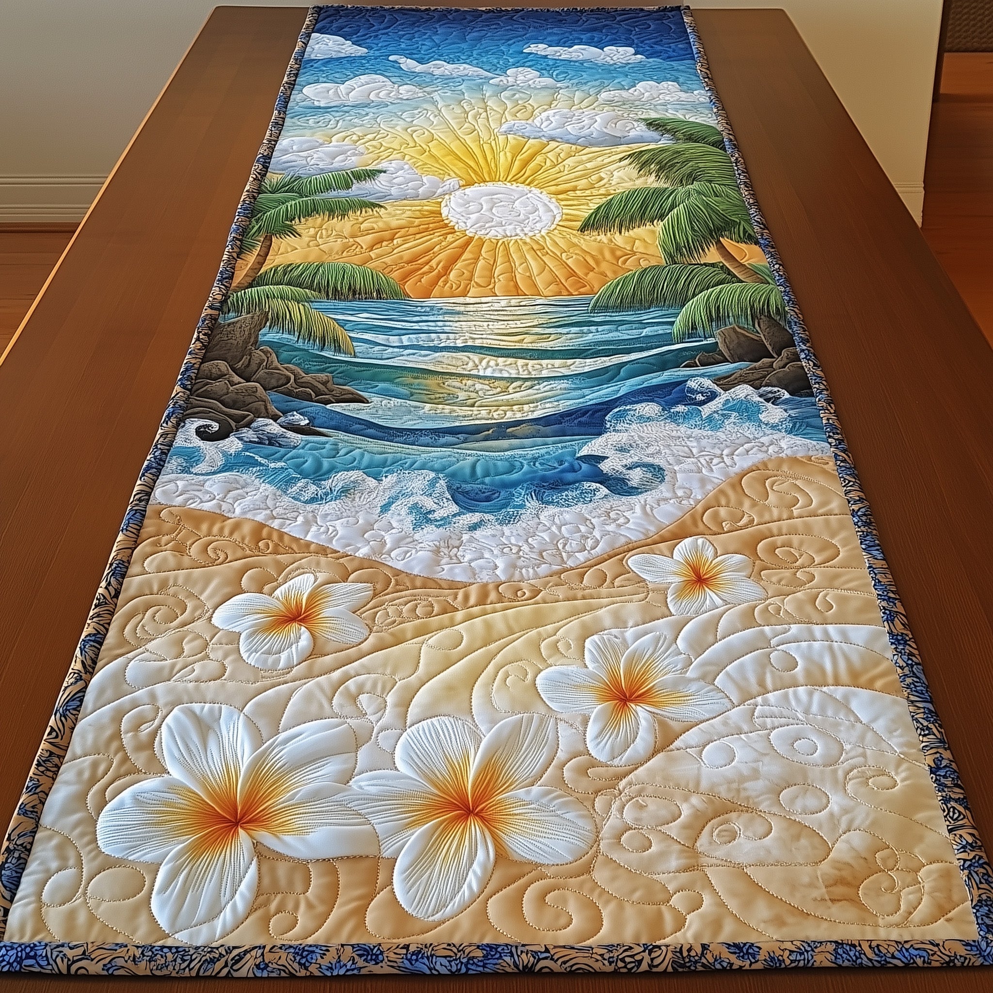 Aloha Petals Quilted Table Runner GFTOTL3190