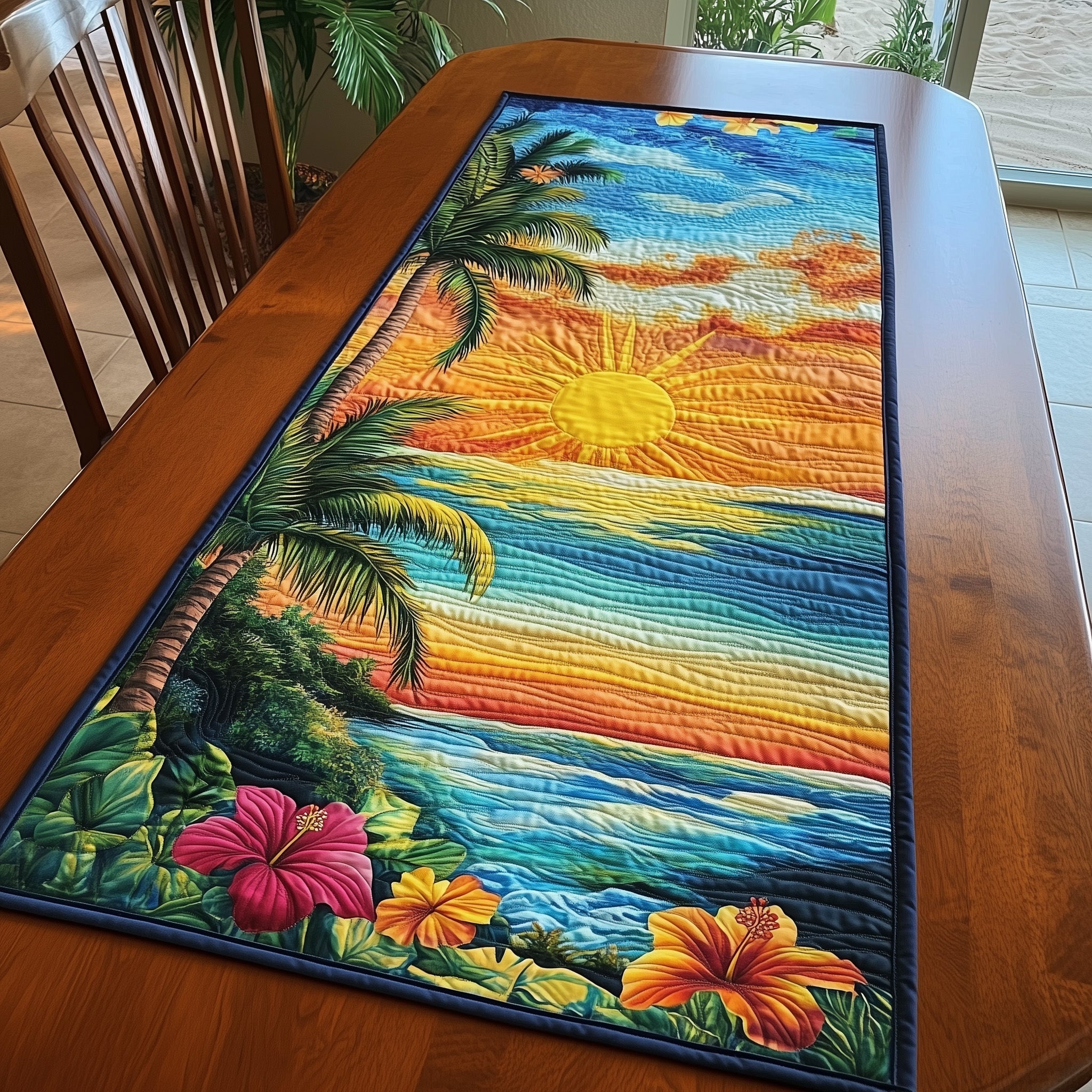 Calm Island Quilted Table Runner GFTOTL3212