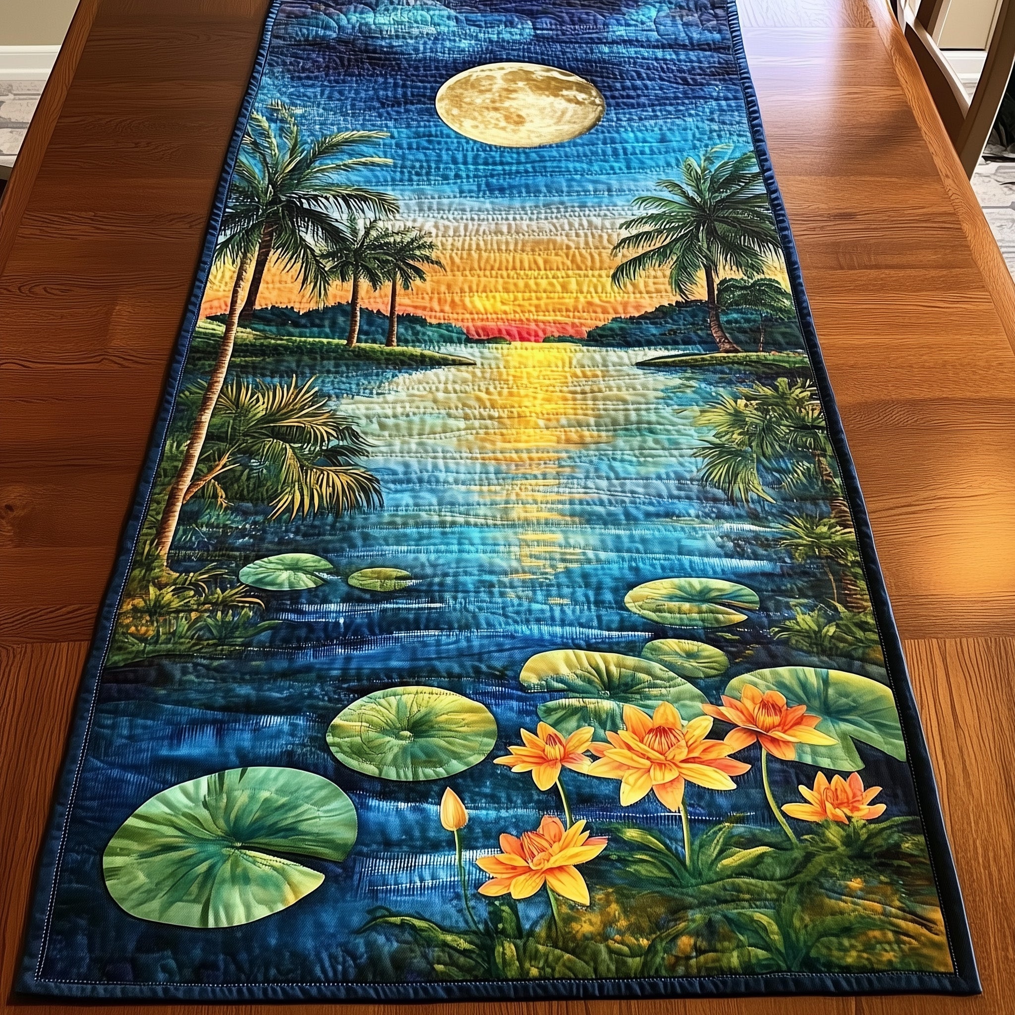 Calm Island Quilted Table Runner GFTOTL3213