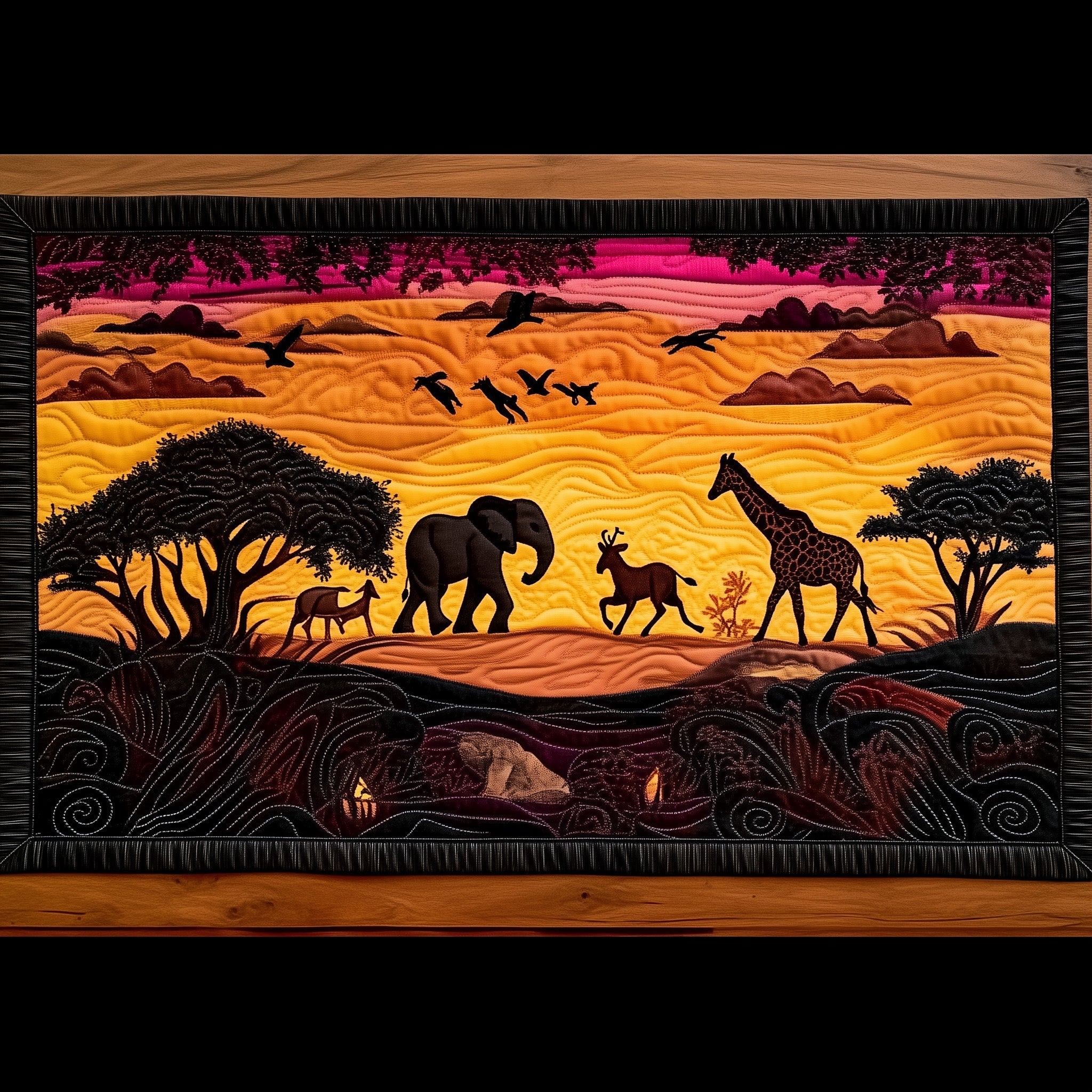 Savanna Wanderers Quilted Table Runner GFTOTL3401