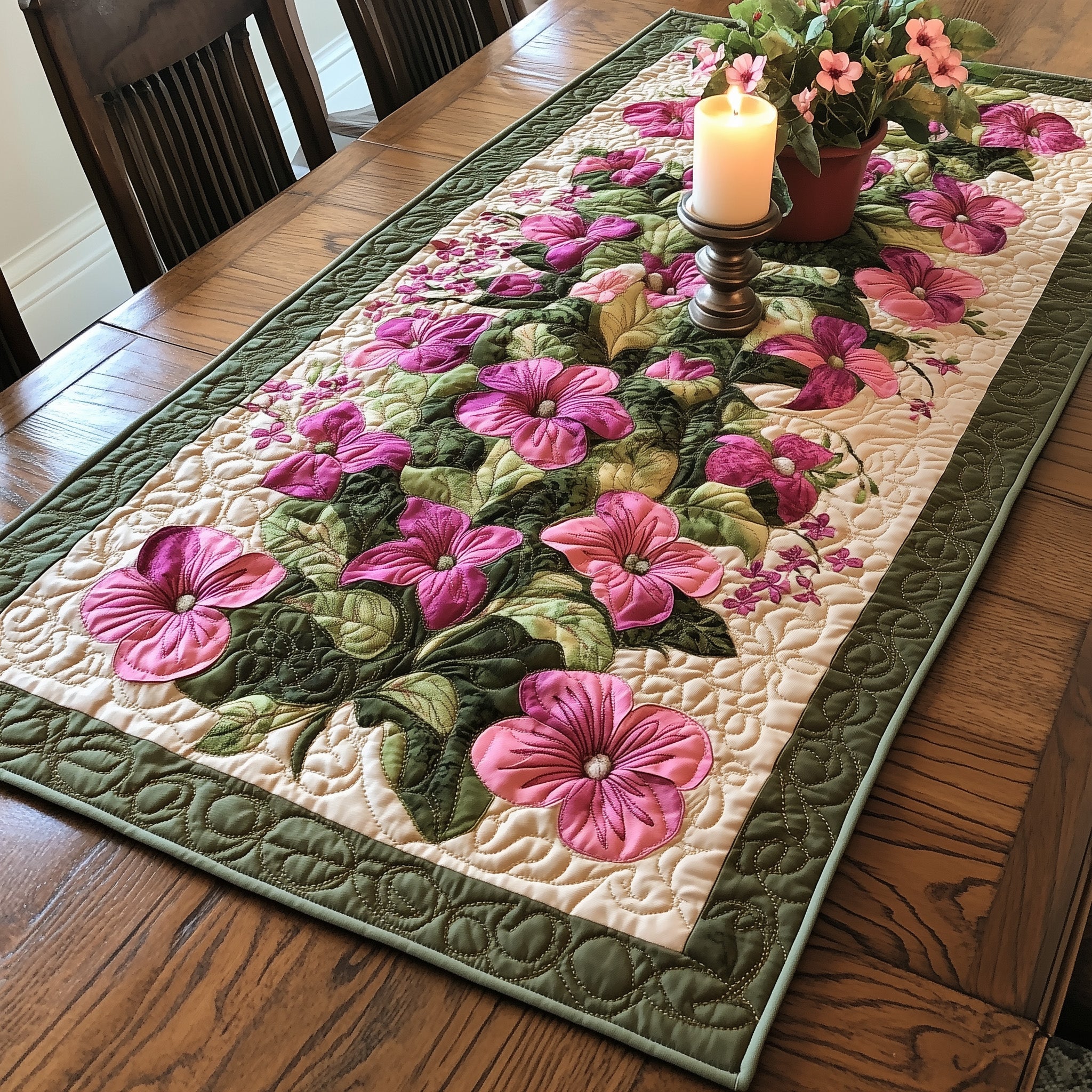 Honeysuckle of June Quilted Table Runner GFTOTL3440