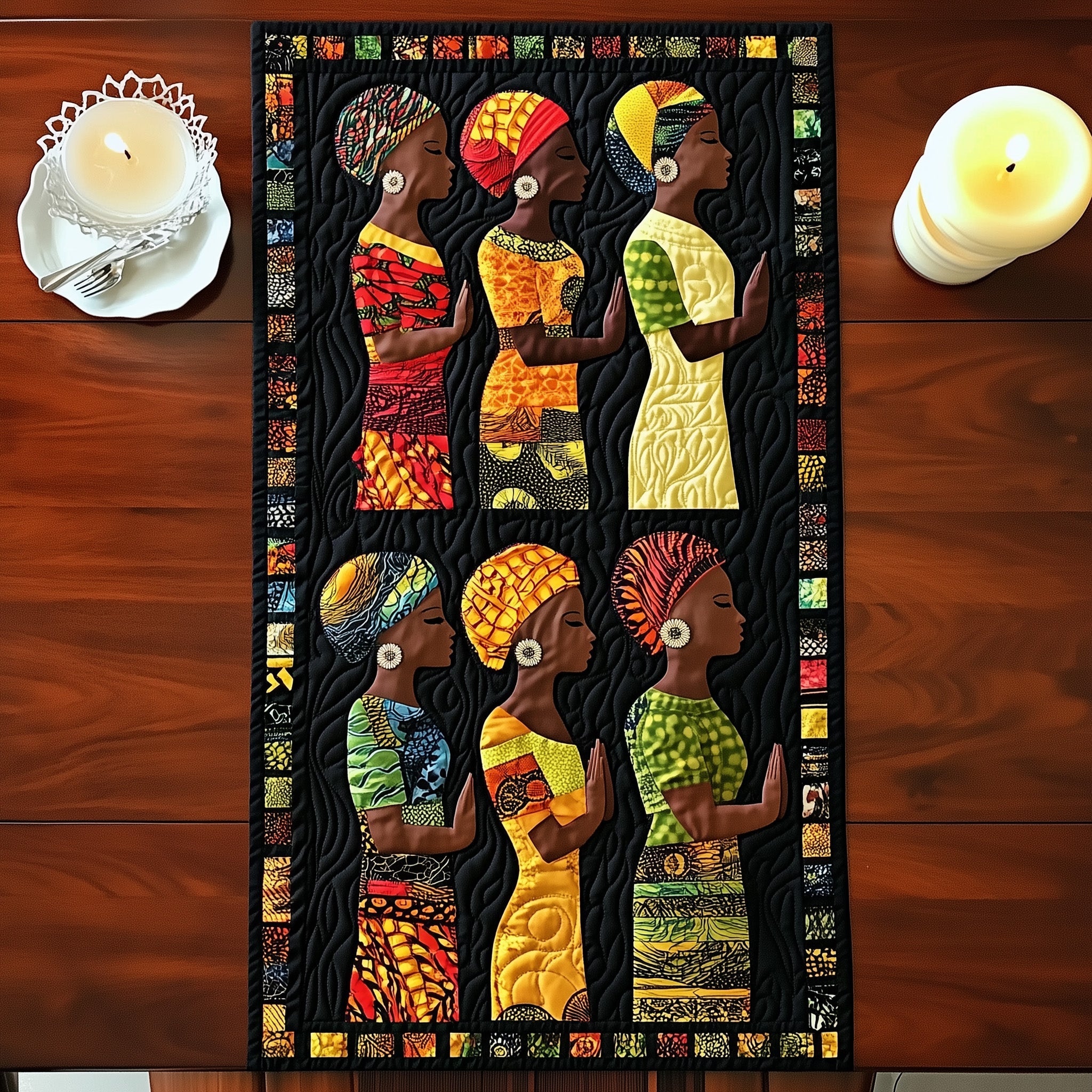 Praying Queen Quilted Table Runner GFTOTL3575