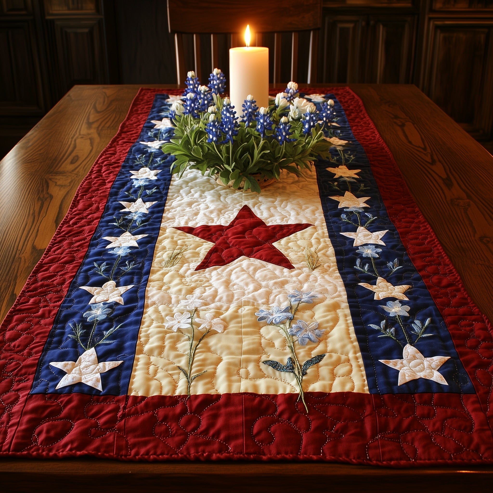 Texas Charm Quilted Table Runner GFTOTL3702