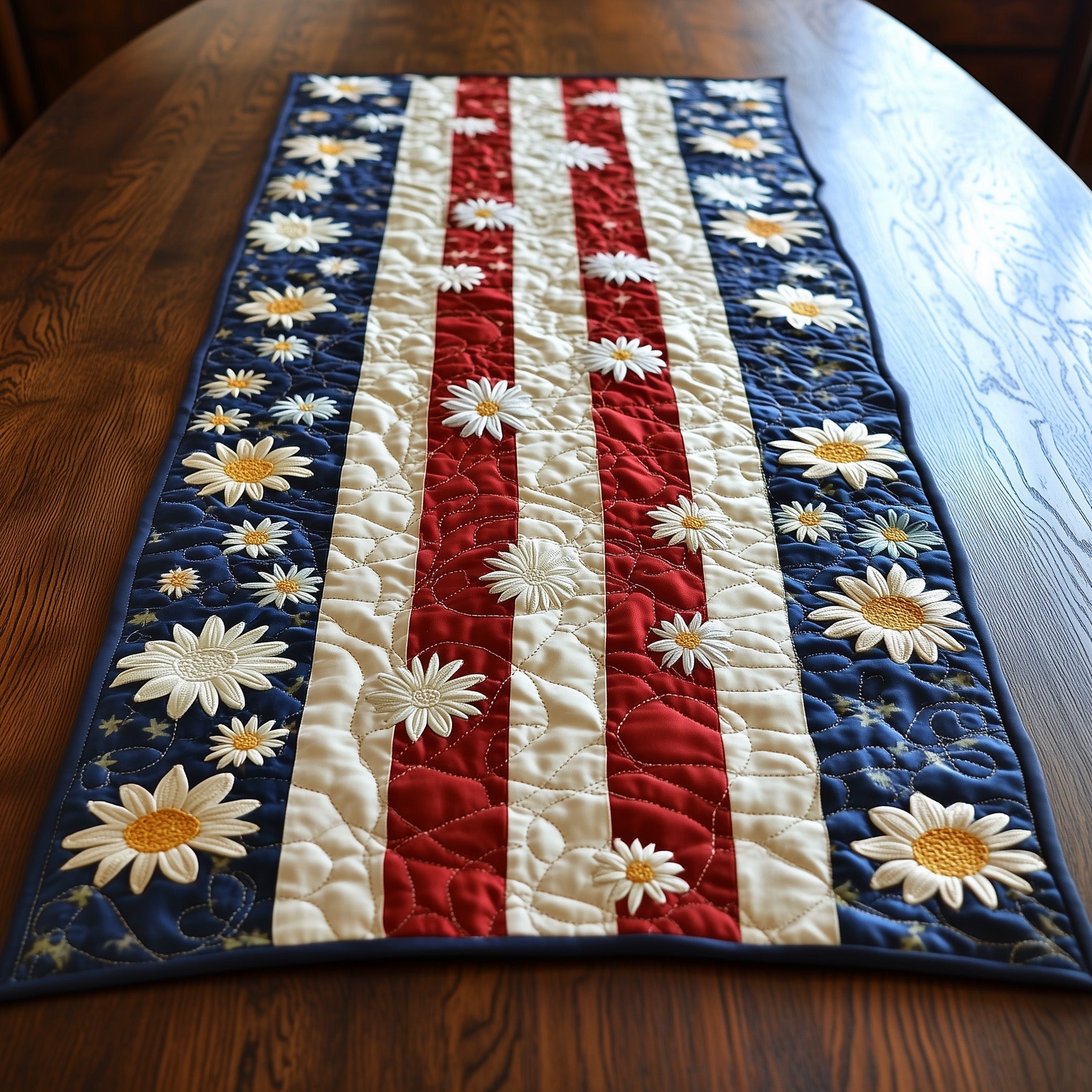 Floral American Quilted Table Runner GFTOTL3712