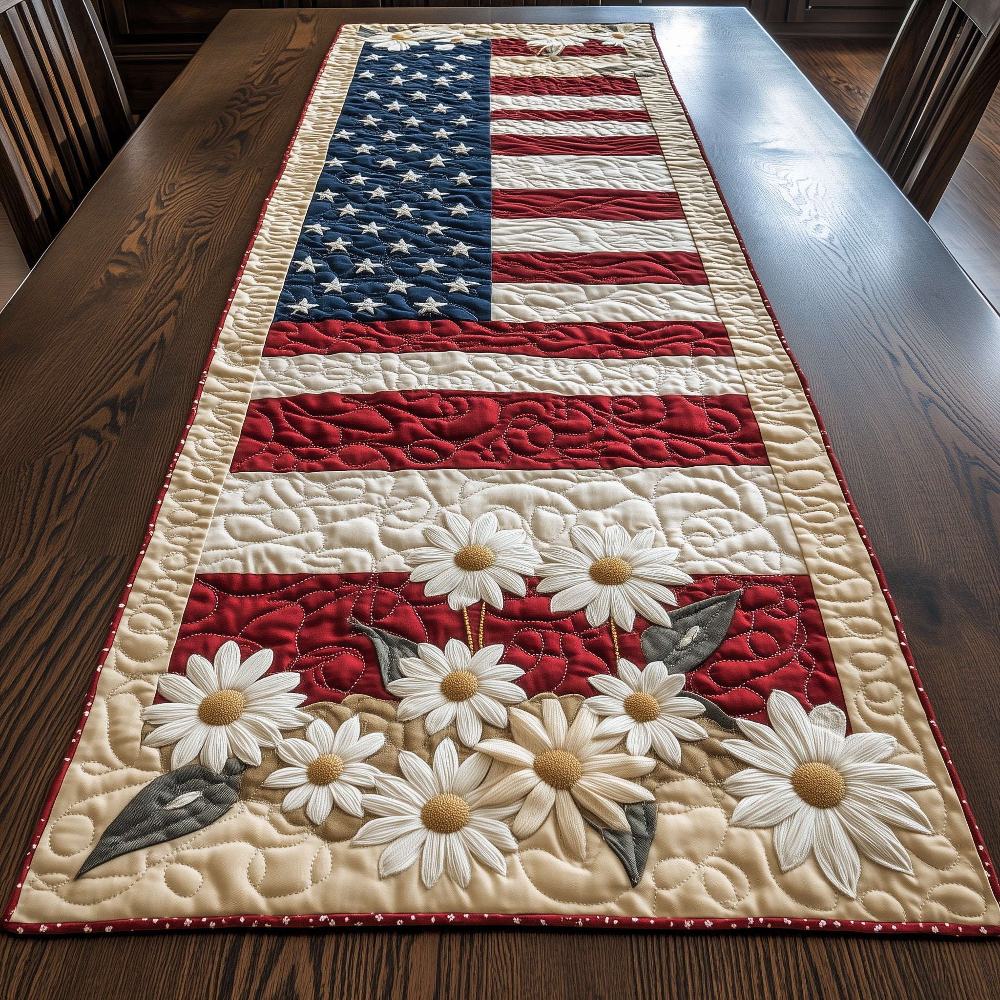 Floral American Quilted Table Runner GFTOTL3717
