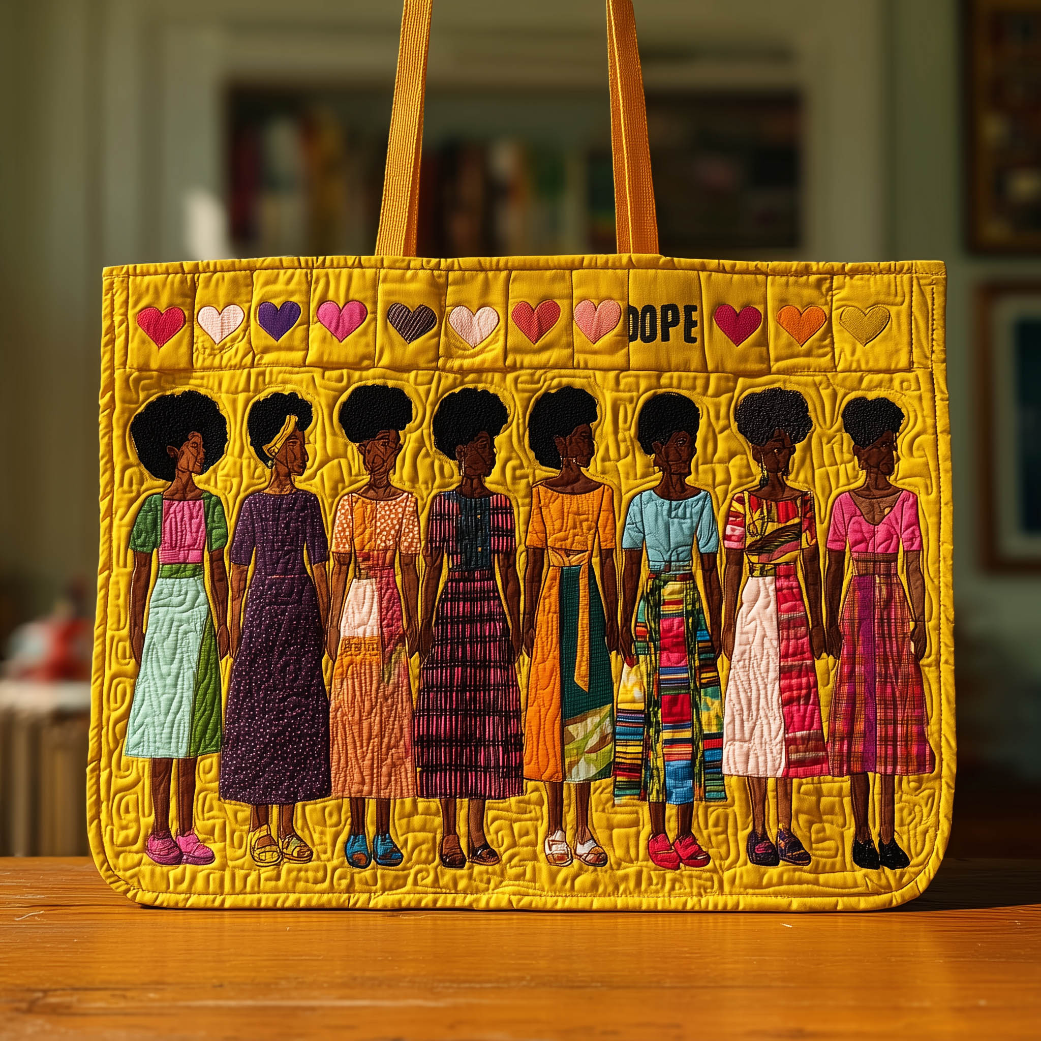 Dope Mom Quilted Tote Bag GFTOTL3858