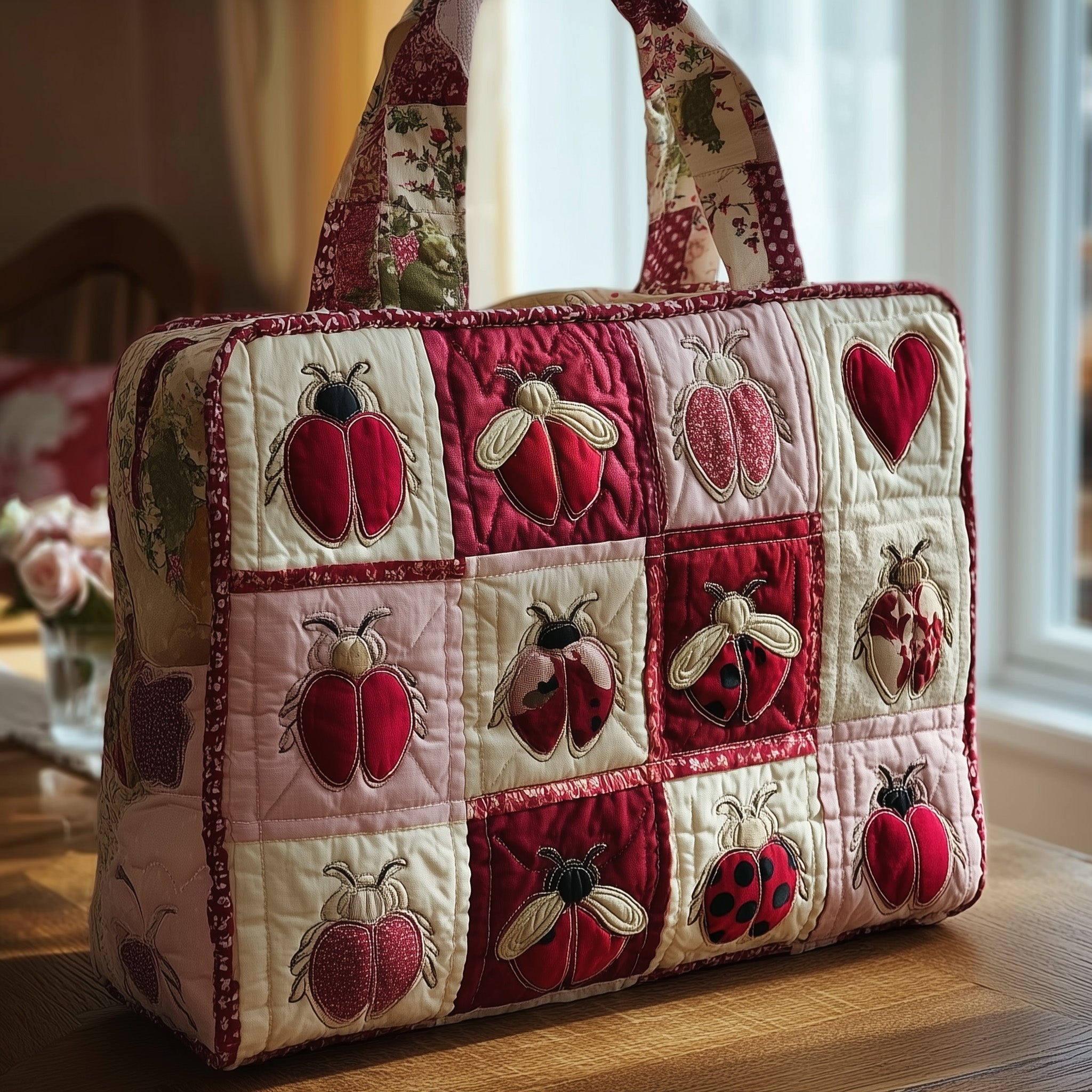 Ladybug Quilted Tote Bag GFTOTL4008