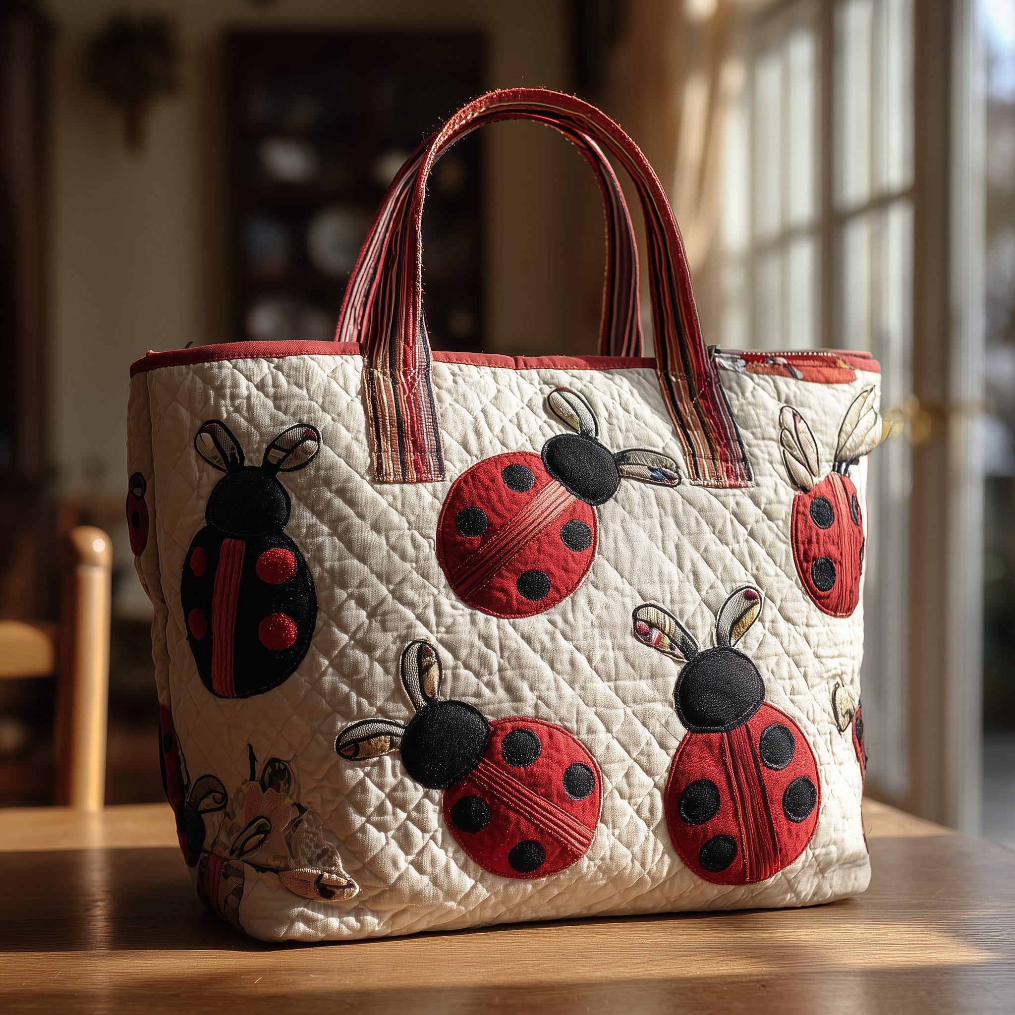 Ladybug Quilted Tote Bag GFTOTL4011