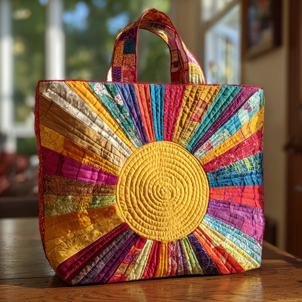 Colorful Sun Quilted Tote Bag GFTOTL4069