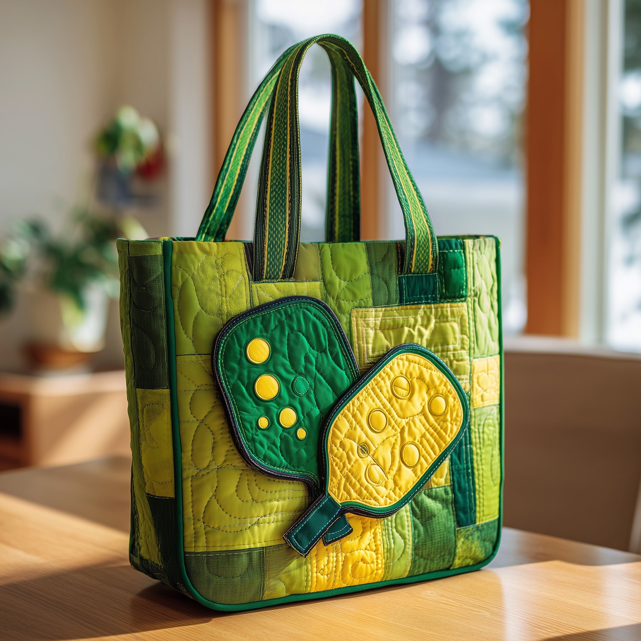 Pickleball Quilted Tote Bag GFTOTL4179
