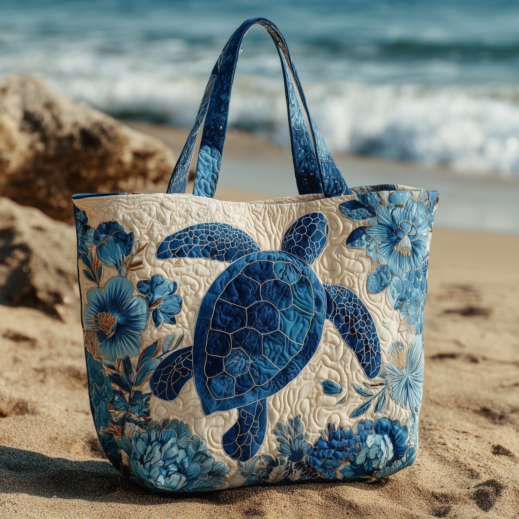 Blooming Sea Way Quilted Tote Bag GFTOTL4200