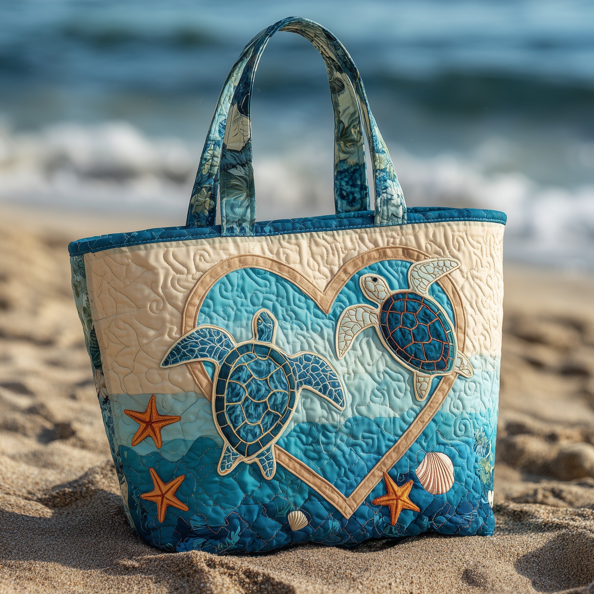 Ocean Romance Quilted Tote Bag GFTOTL4206