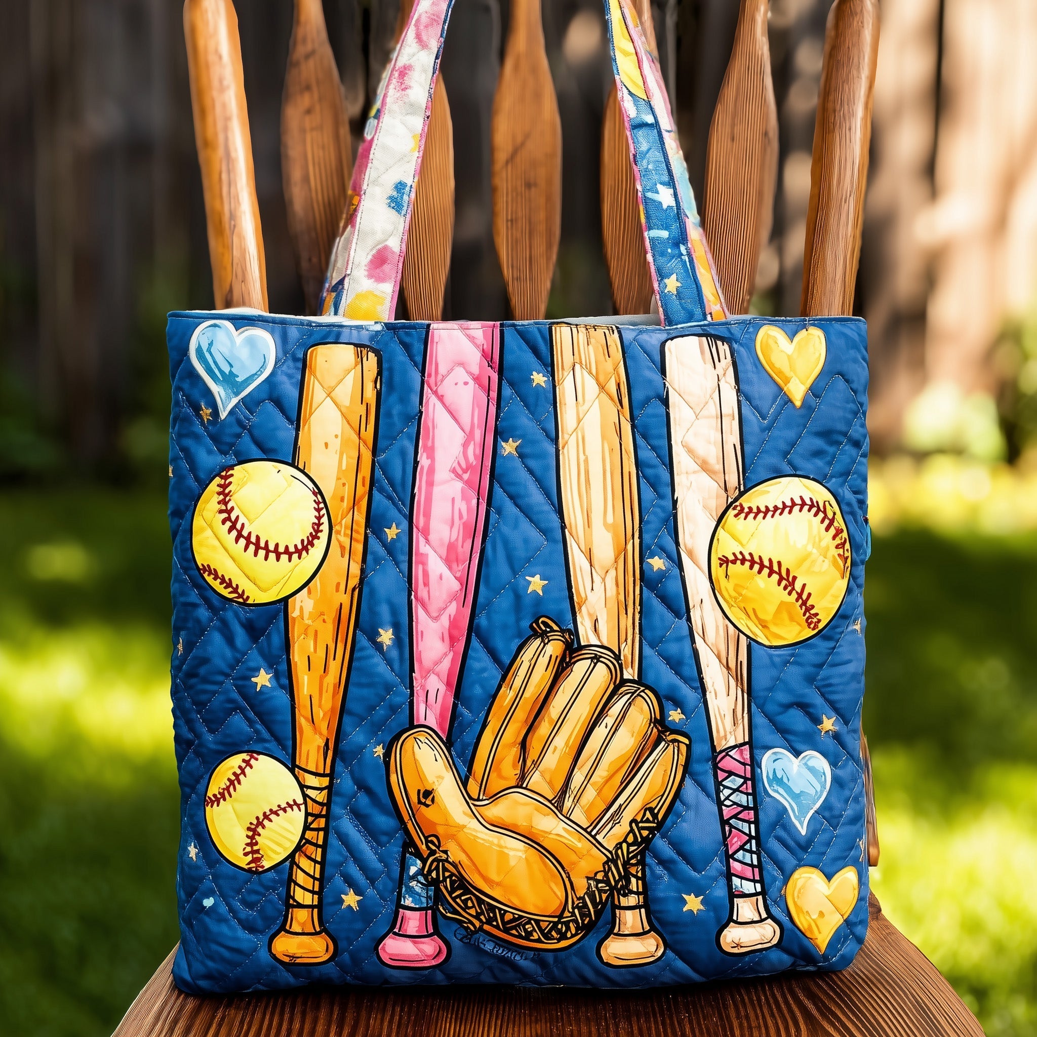Softball Quilted Tote Bag GFTOTL4273