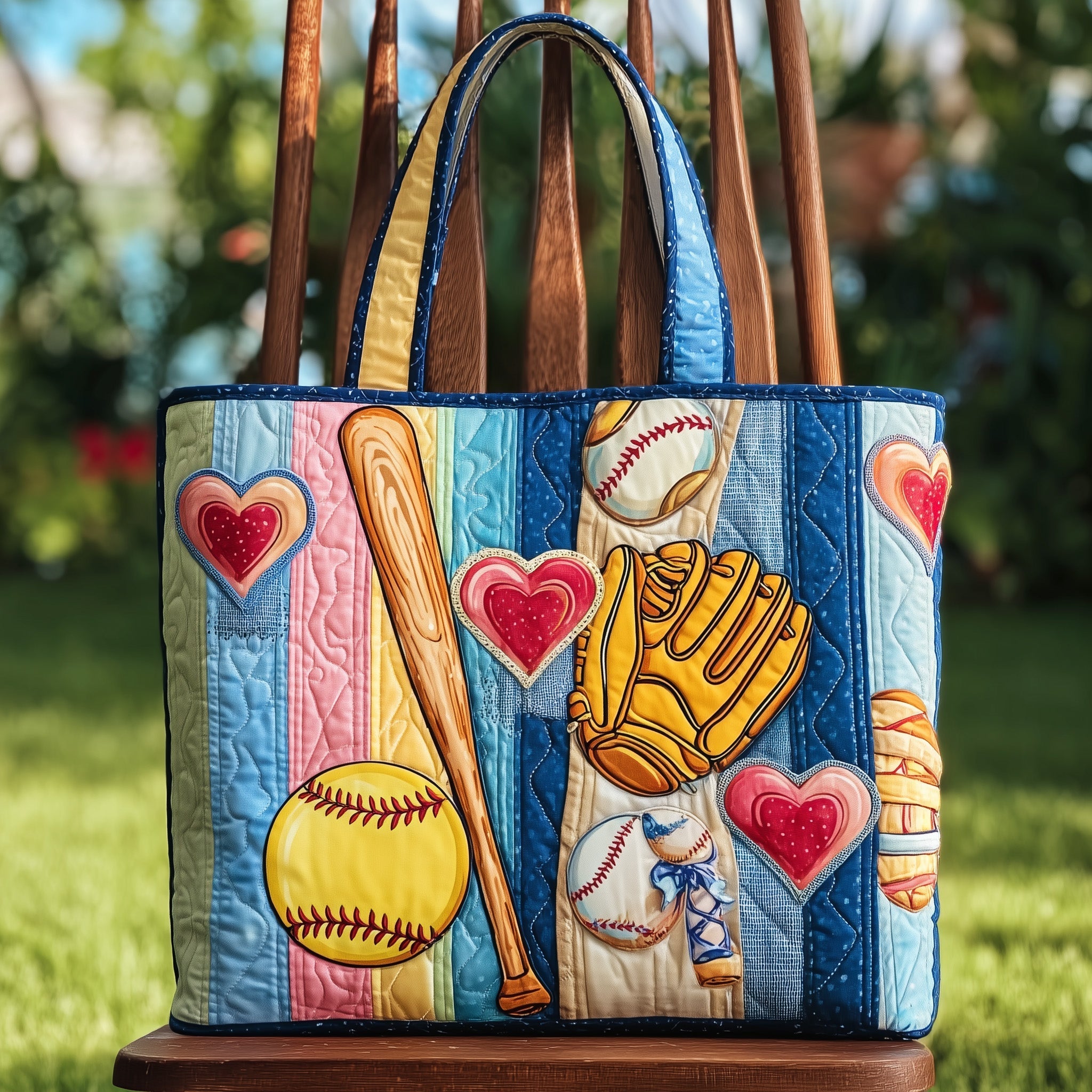 Softball Quilted Tote Bag GFTOTL4274