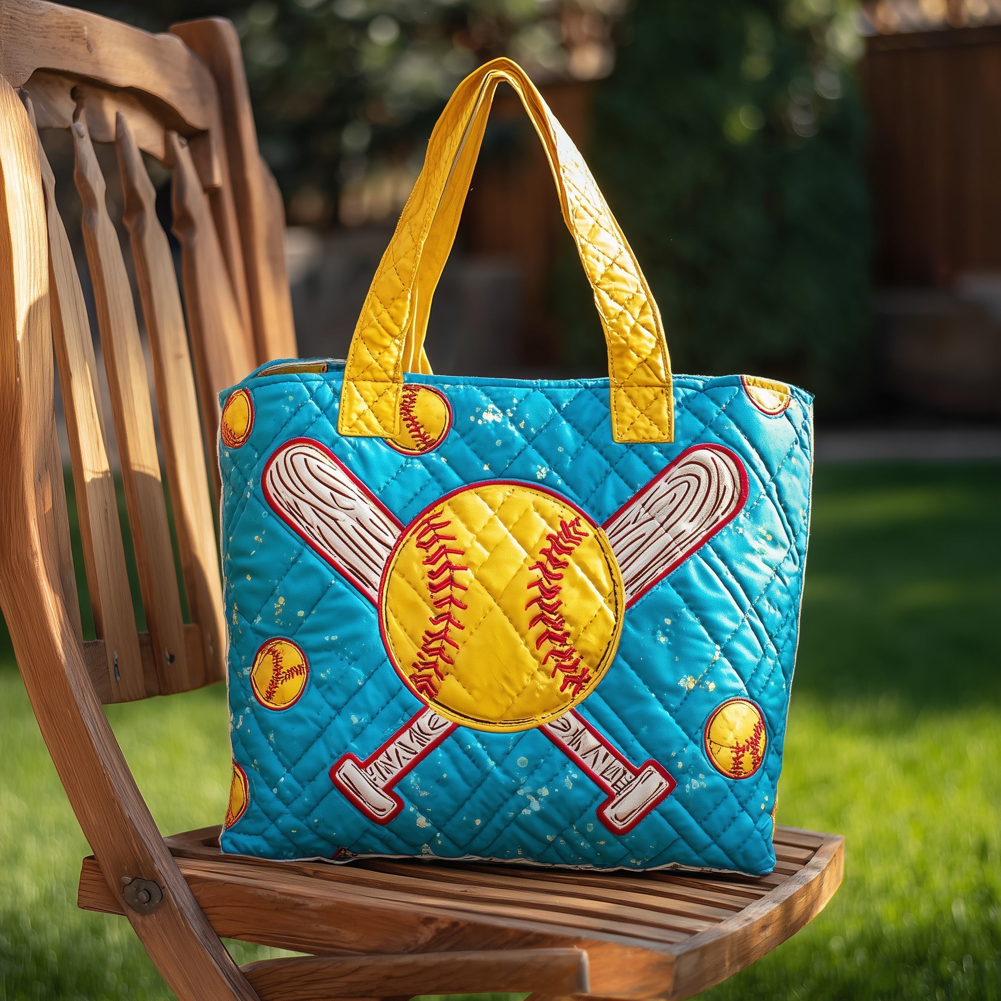 Softball Quilted Tote Bag GFTOTL4278