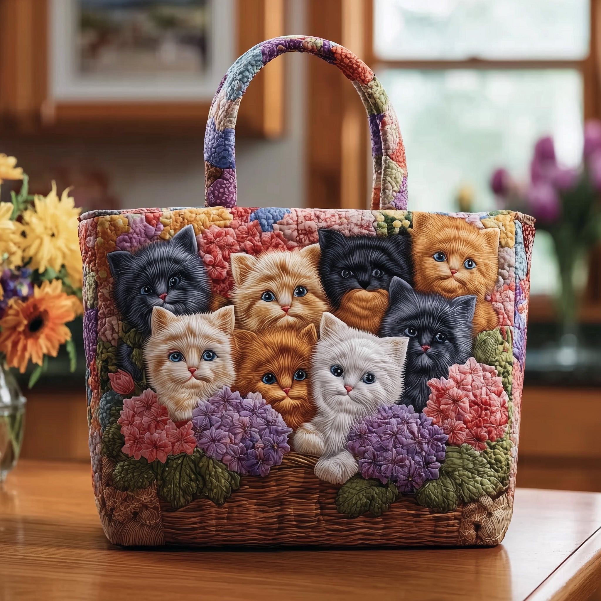 Meowgical Tales Quilted Tote Bag GFTOTL4307