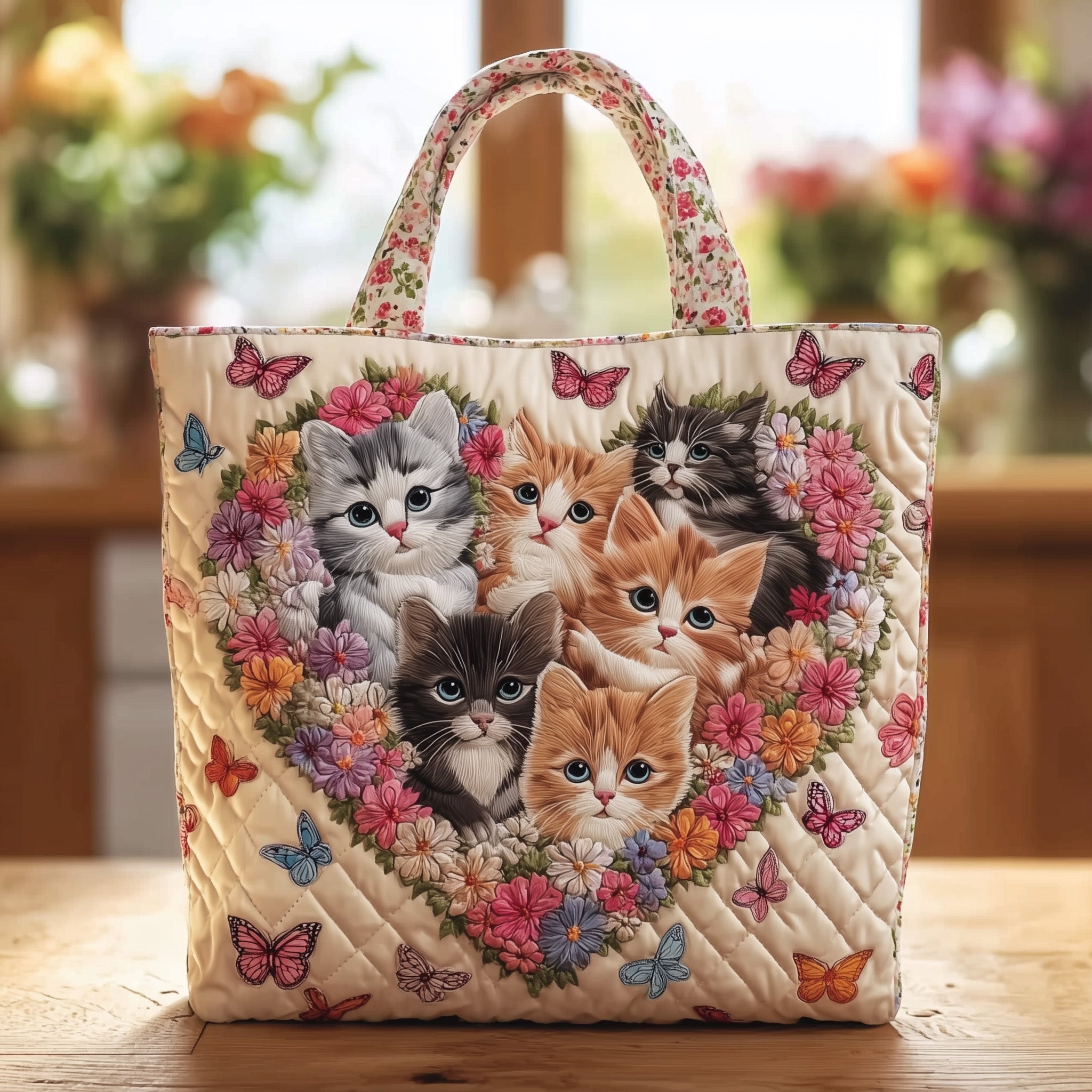 Meowgical Tales Quilted Tote Bag GFTOTL4310