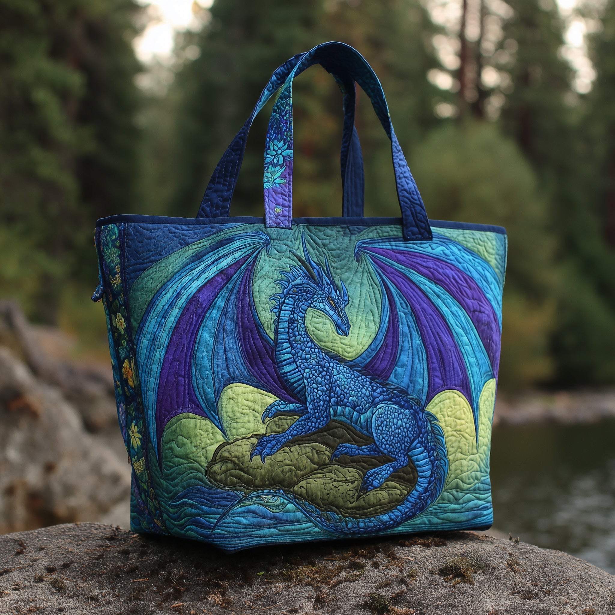 Celestial Ember Quilted Tote Bag GFTOTL4422