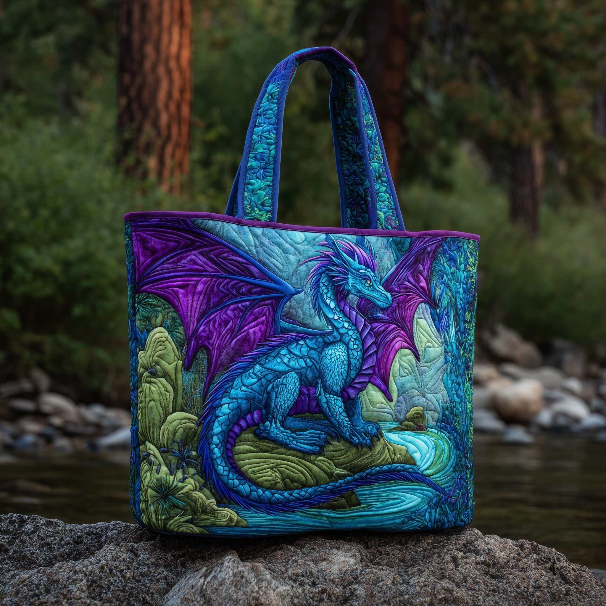 Celestial Ember Quilted Tote Bag GFTOTL4426