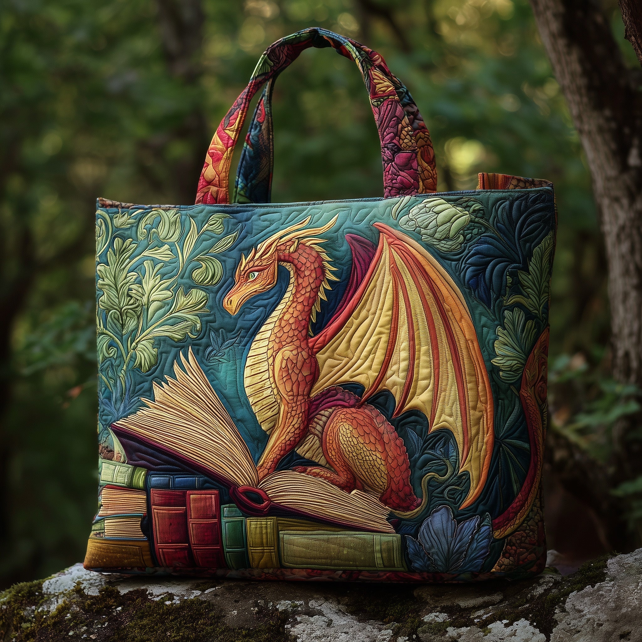 Twilight Guardian Quilted Tote Bag GFTOTL4434