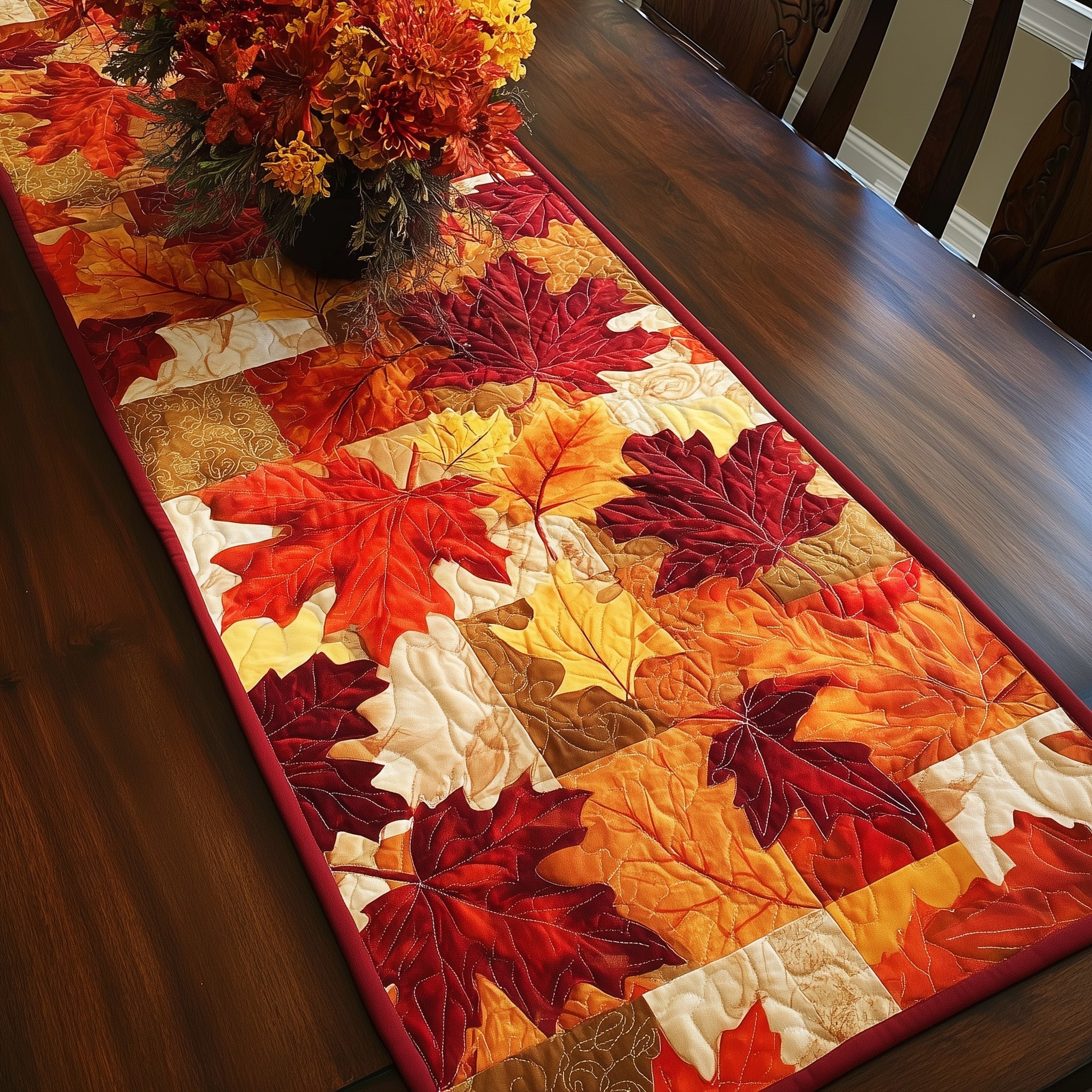 Autumn Leaf Quilted Table Runner GFTOTL4616