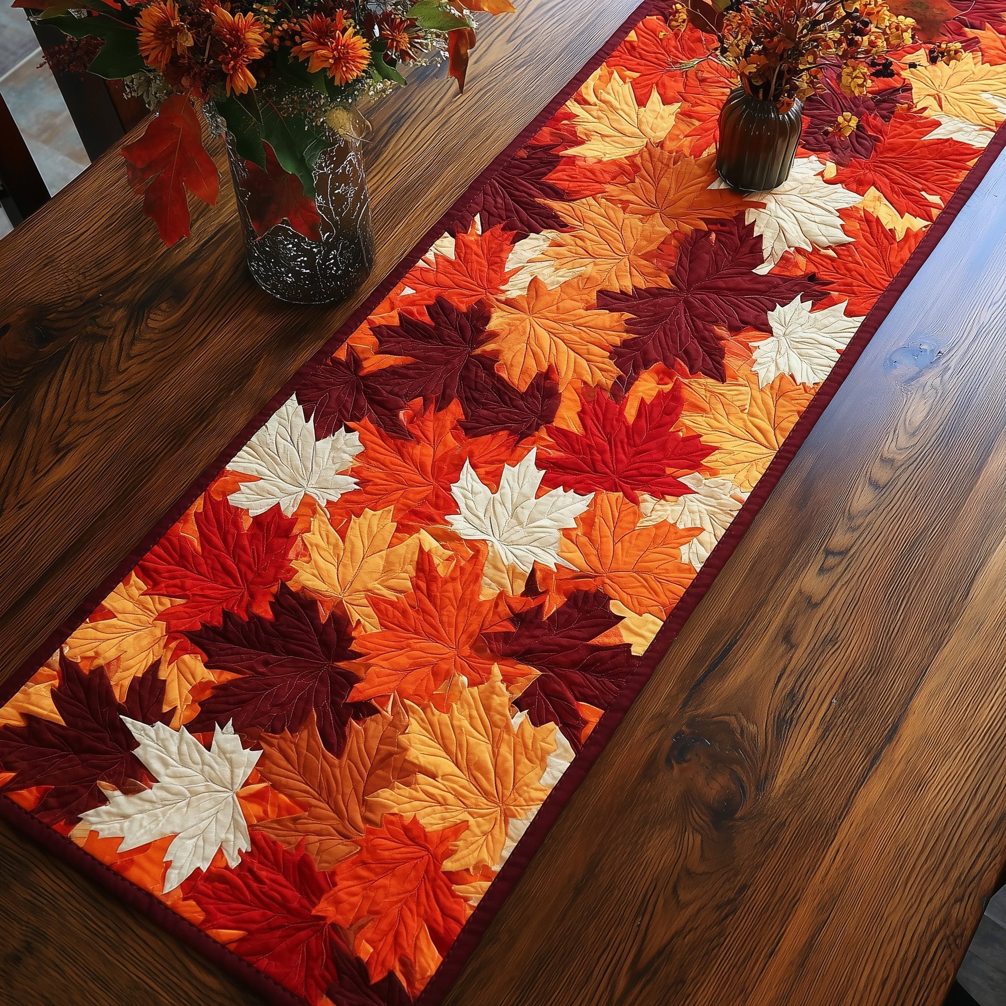 Autumn Leaf Quilted Table Runner GFTOTL4617