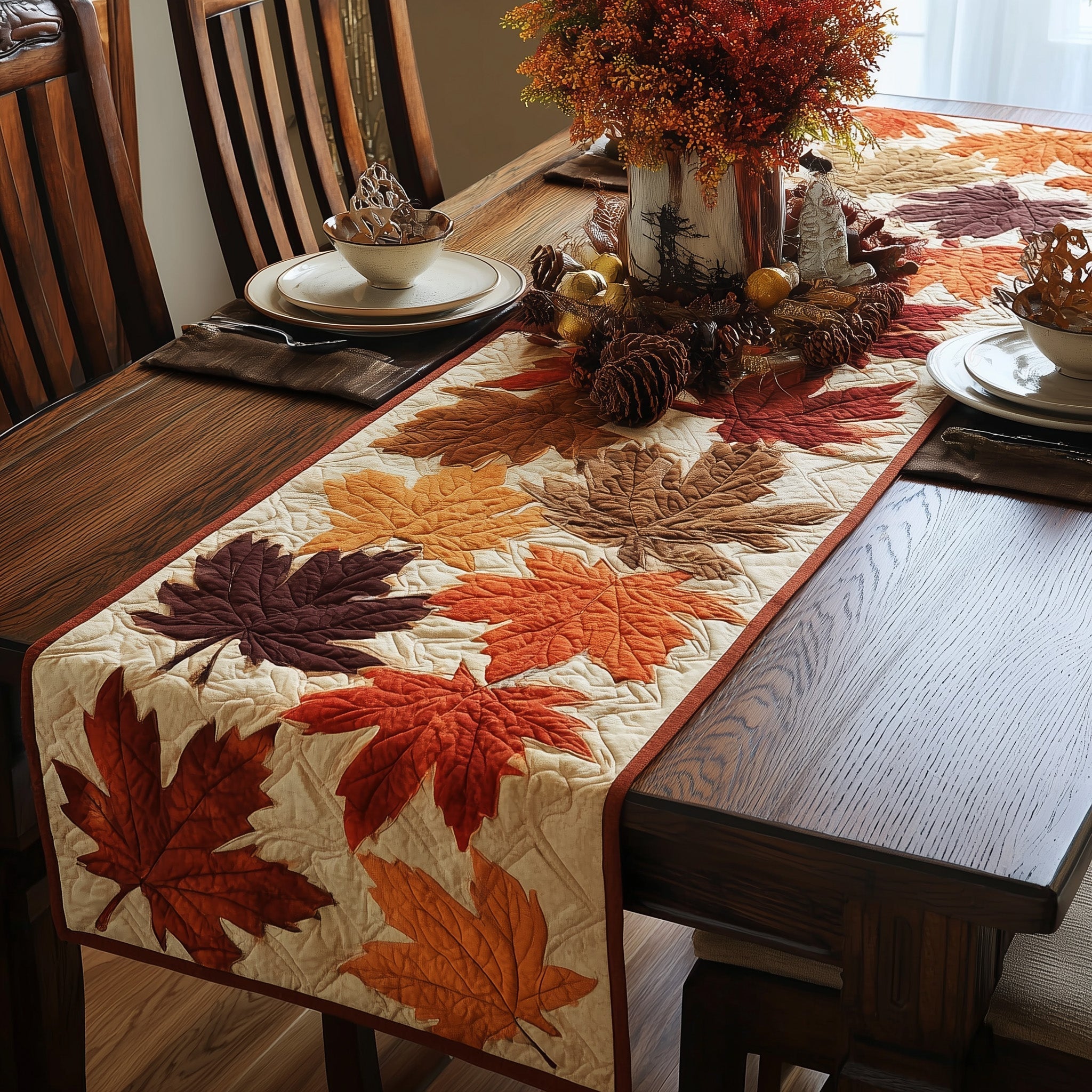 Autumn Leaf Quilted Table Runner GFTOTL4619