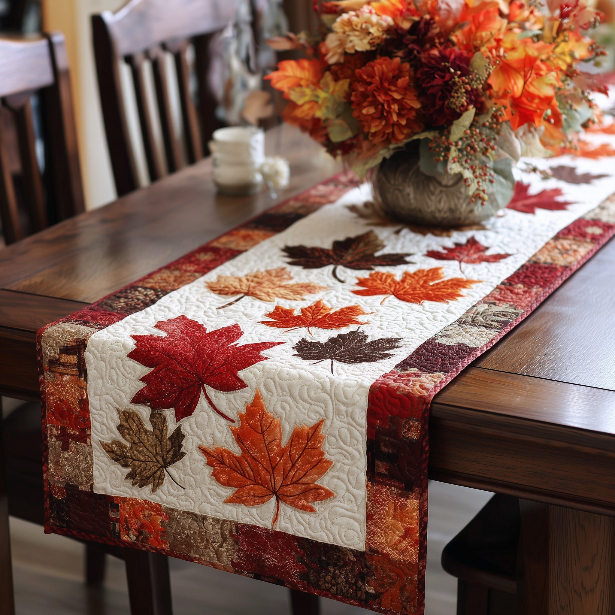 Autumn Leaf Quilted Table Runner GFTOTL4620