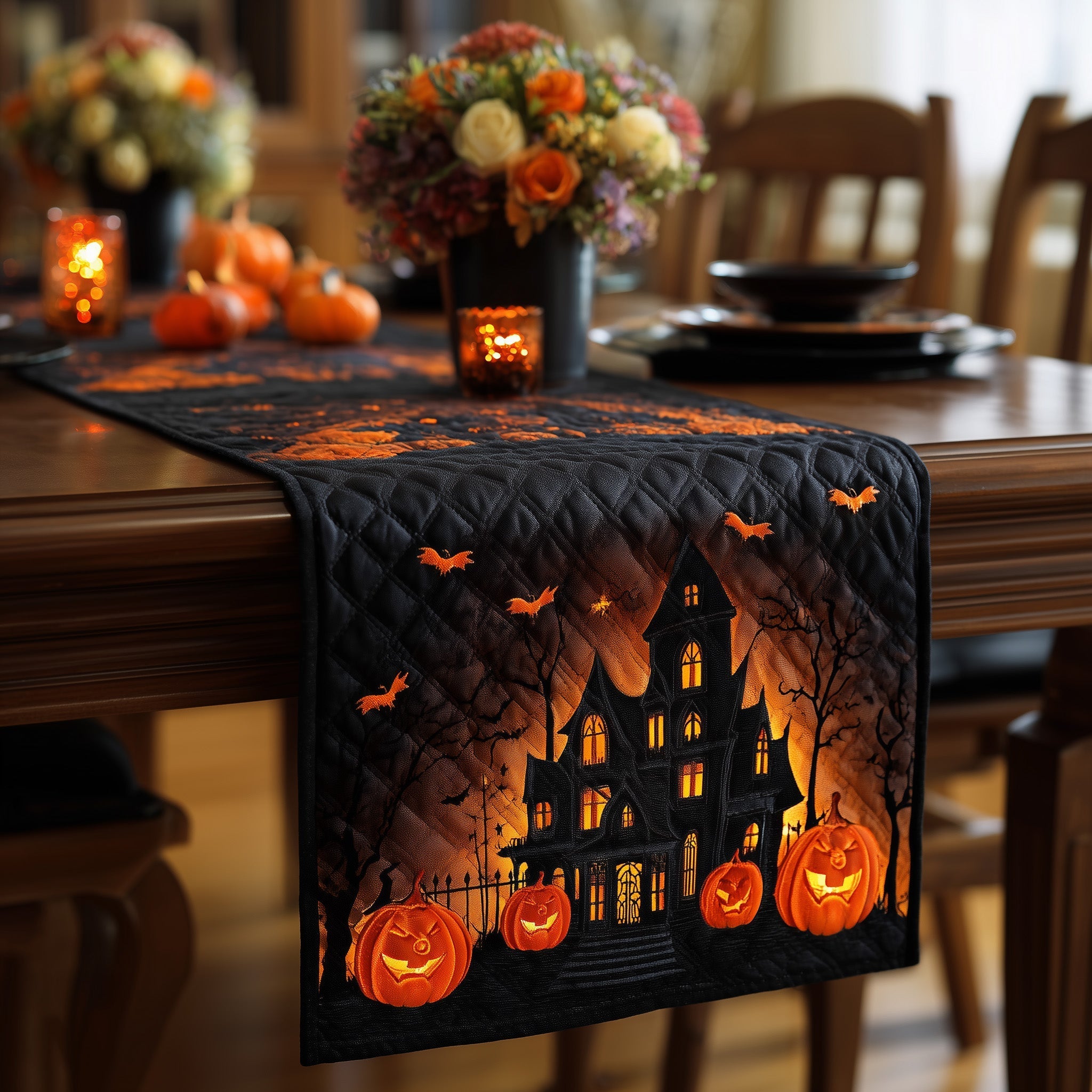 Hexed Homestead Quilted Table Runner GFTOTL4635