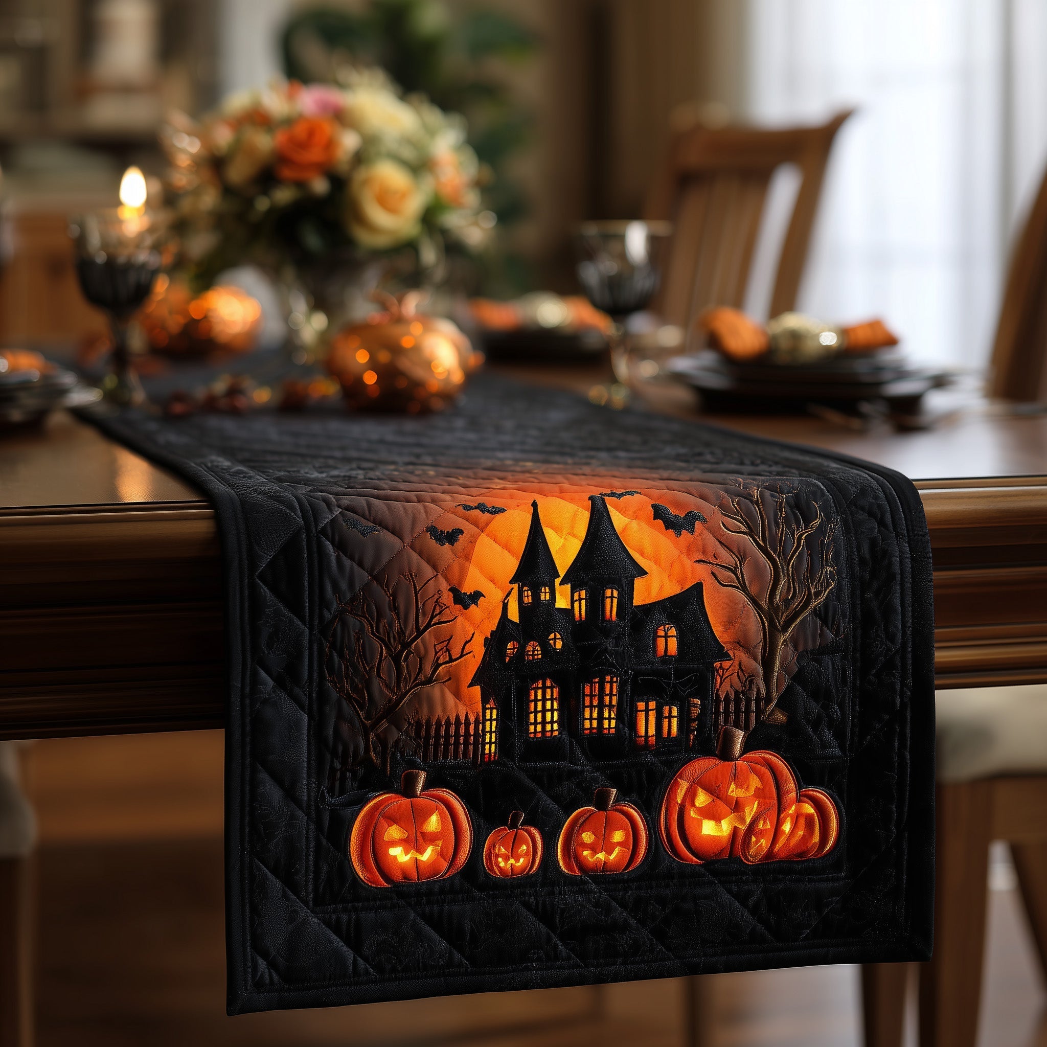 Hexed Homestead Quilted Table Runner GFTOTL4636
