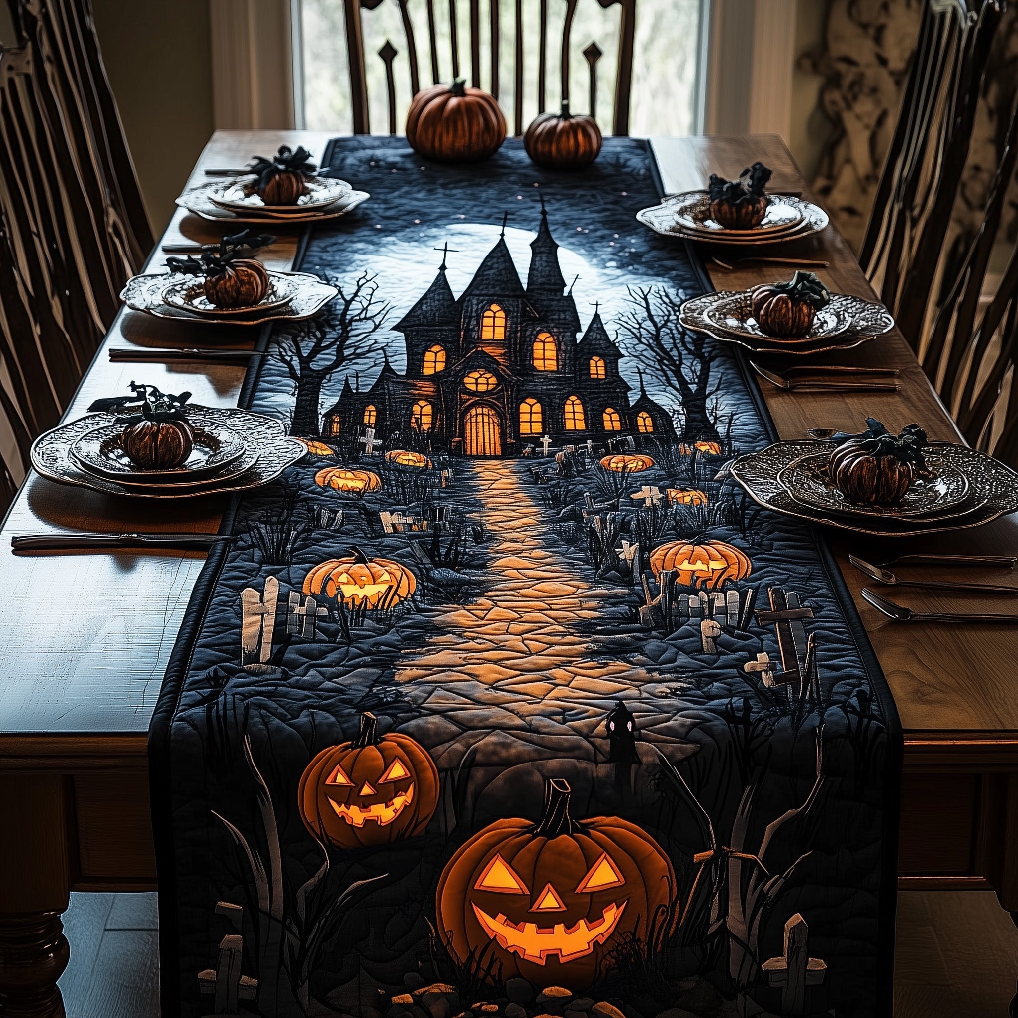 Hexed Homestead Quilted Table Runner GFTOTL4638