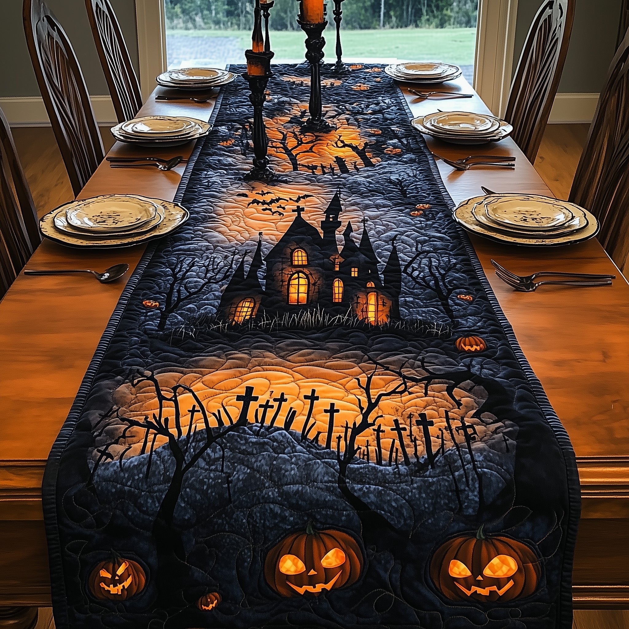 Hexed Homestead Quilted Table Runner GFTOTL4640