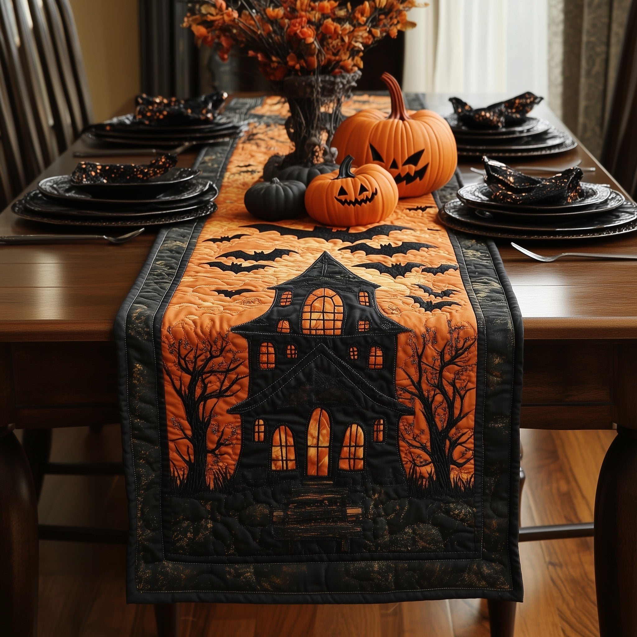 Hexed Homestead Quilted Table Runner GFTOTL4642