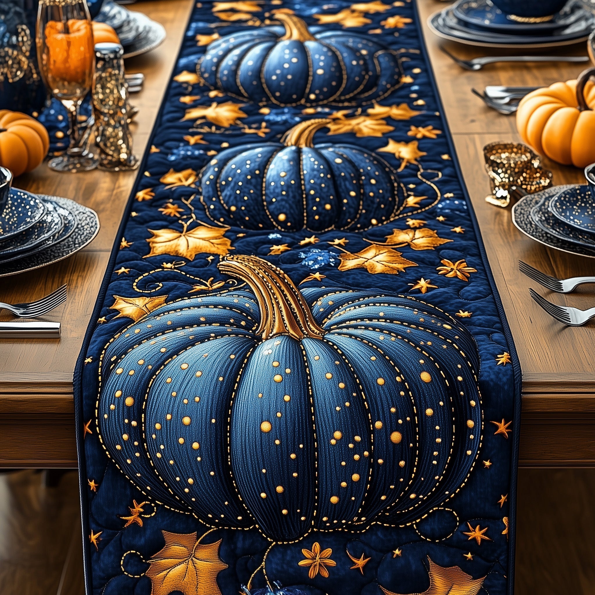Pumpkin Patch Quilted Table Runner GFTOTL4646