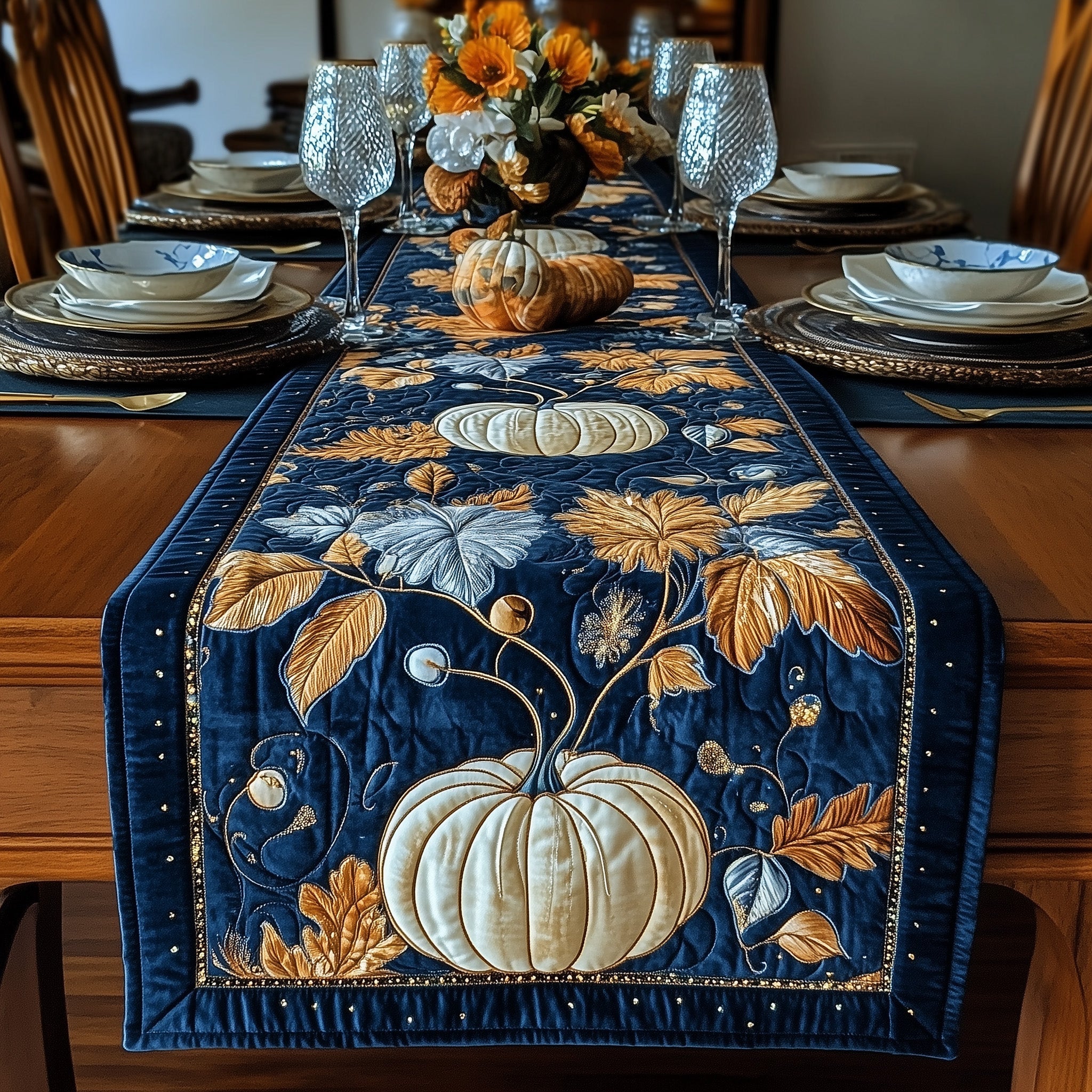 Pumpkin Patch Quilted Table Runner GFTOTL4650